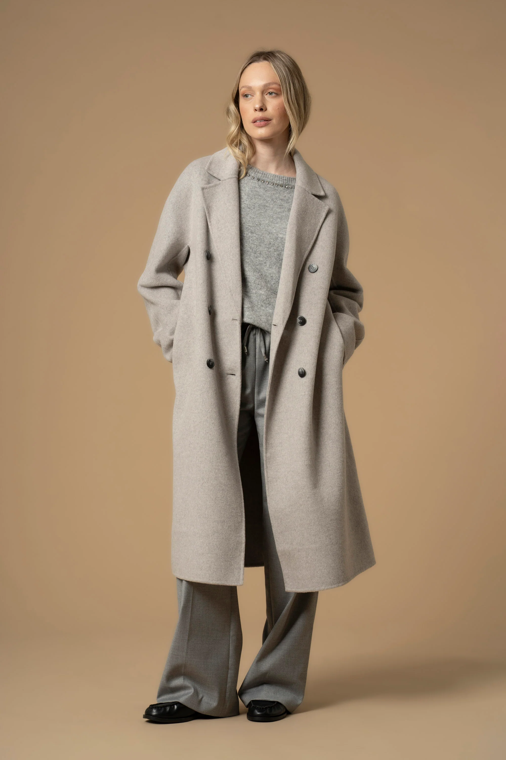 Cappotto doppiopetto con revers - Cappotto Diodato