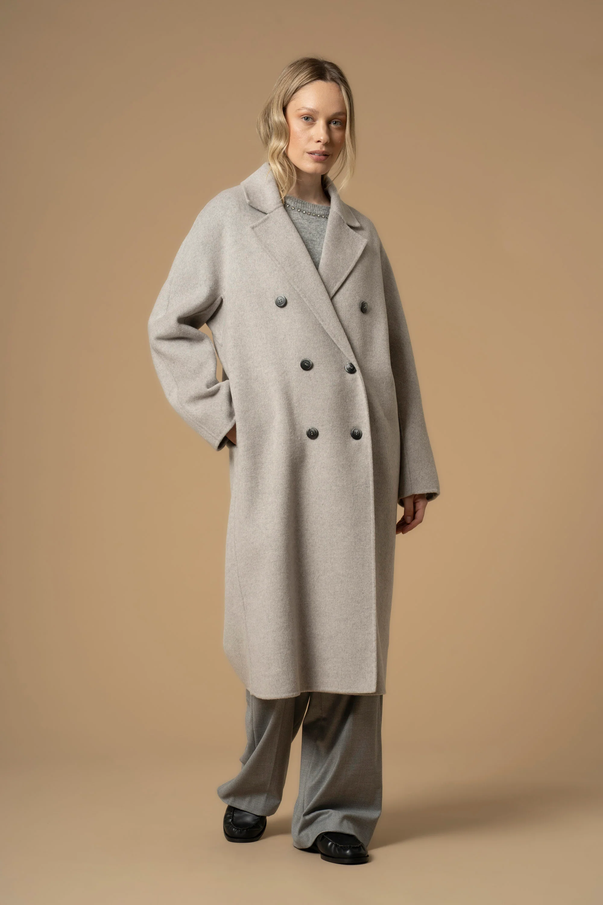Cappotto doppiopetto con revers - Cappotto Diodato - Image 2