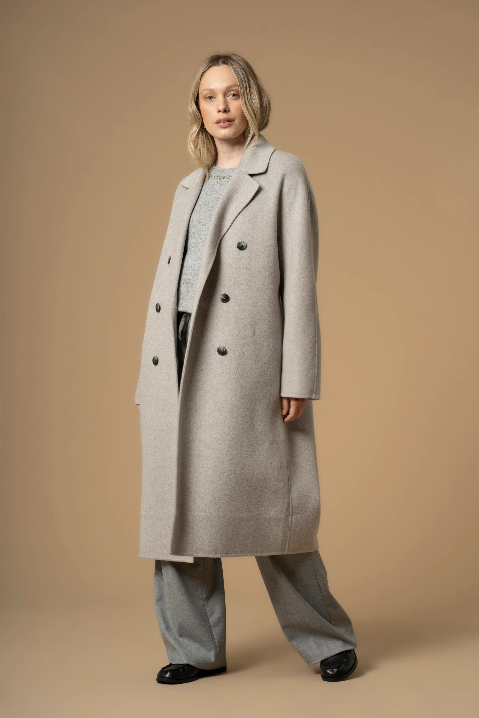 Cappotto doppiopetto con revers - Cappotto Diodato - Image 3