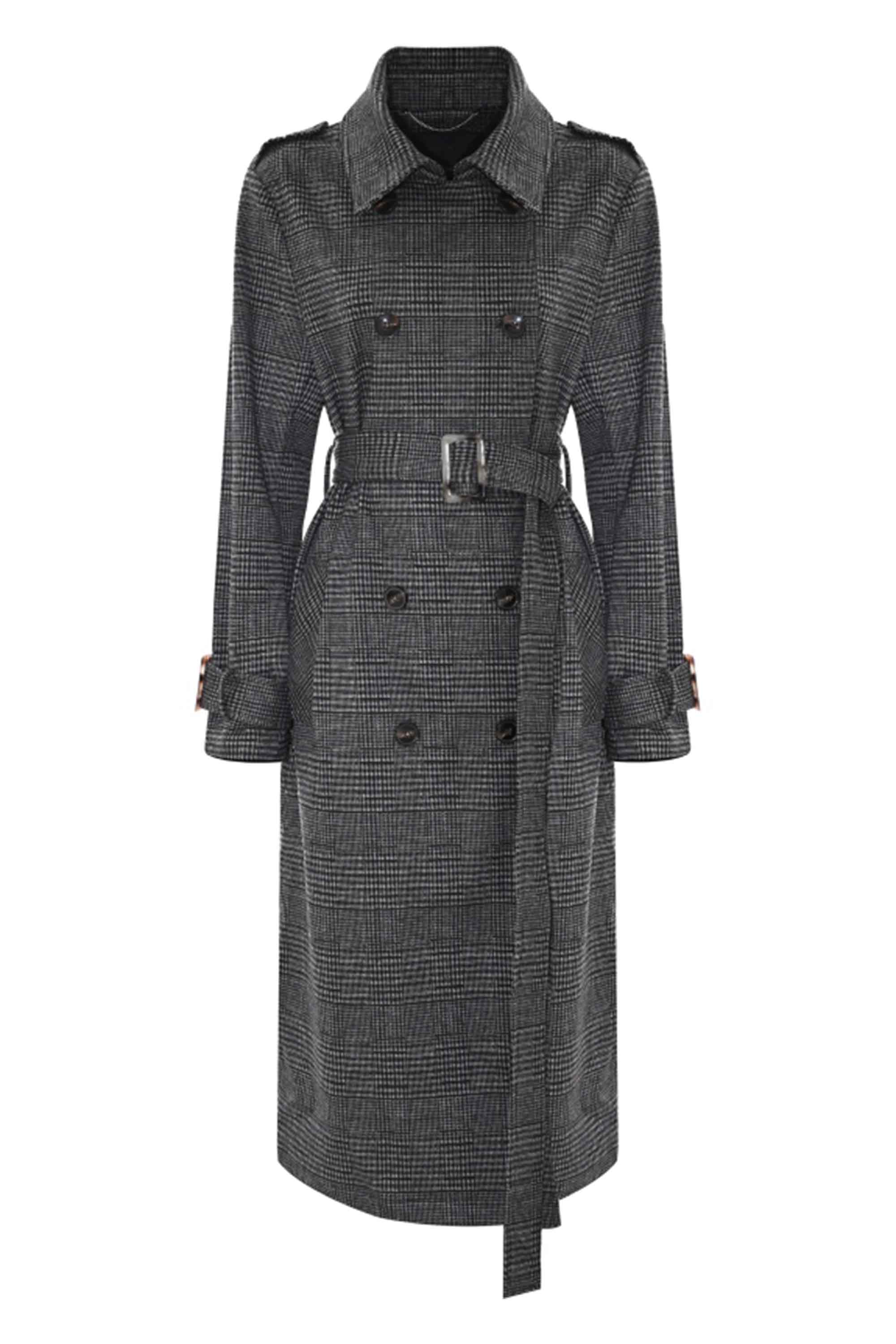 Cappotto doppiopetto tessuto Galles - Cappotto Neron - Image 5
