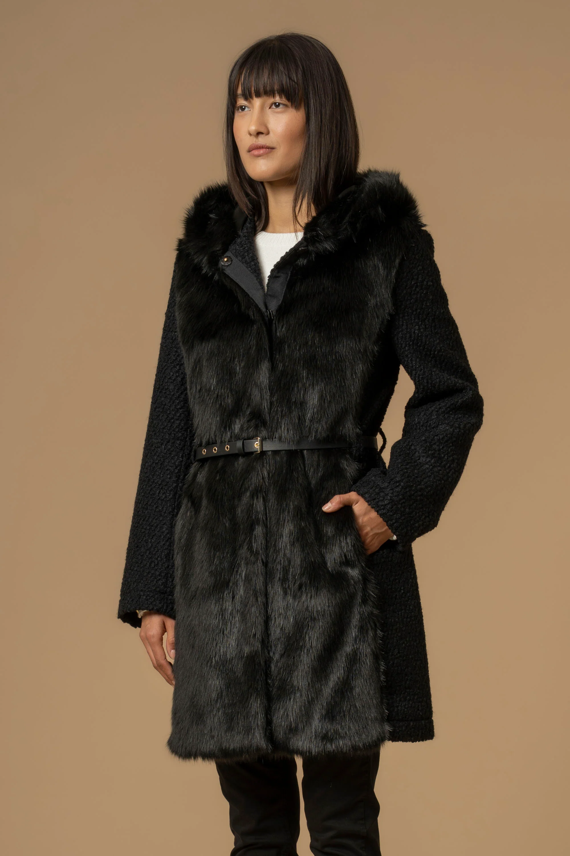 Cappotto in ecopelliccia - Cappotto Aude - Image 3