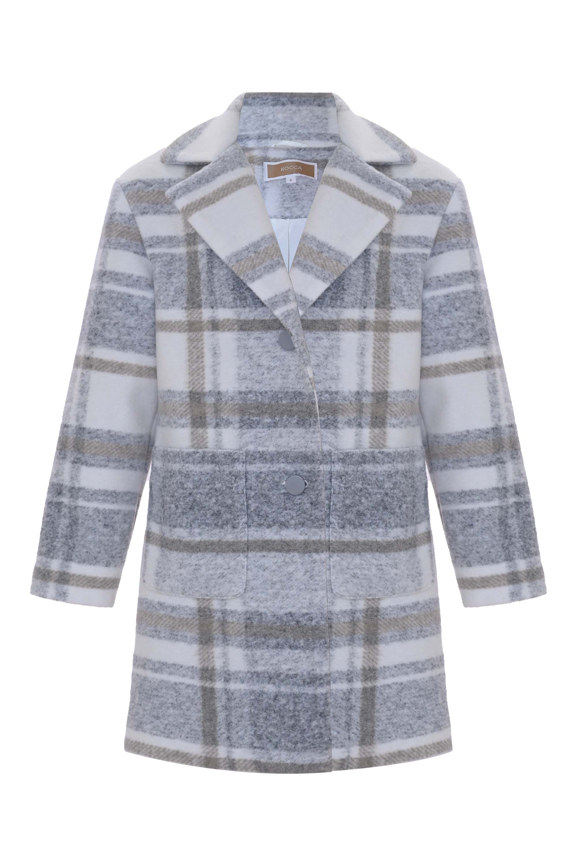 Cappotto a Quadri Grigio - Cappotto BLASIE