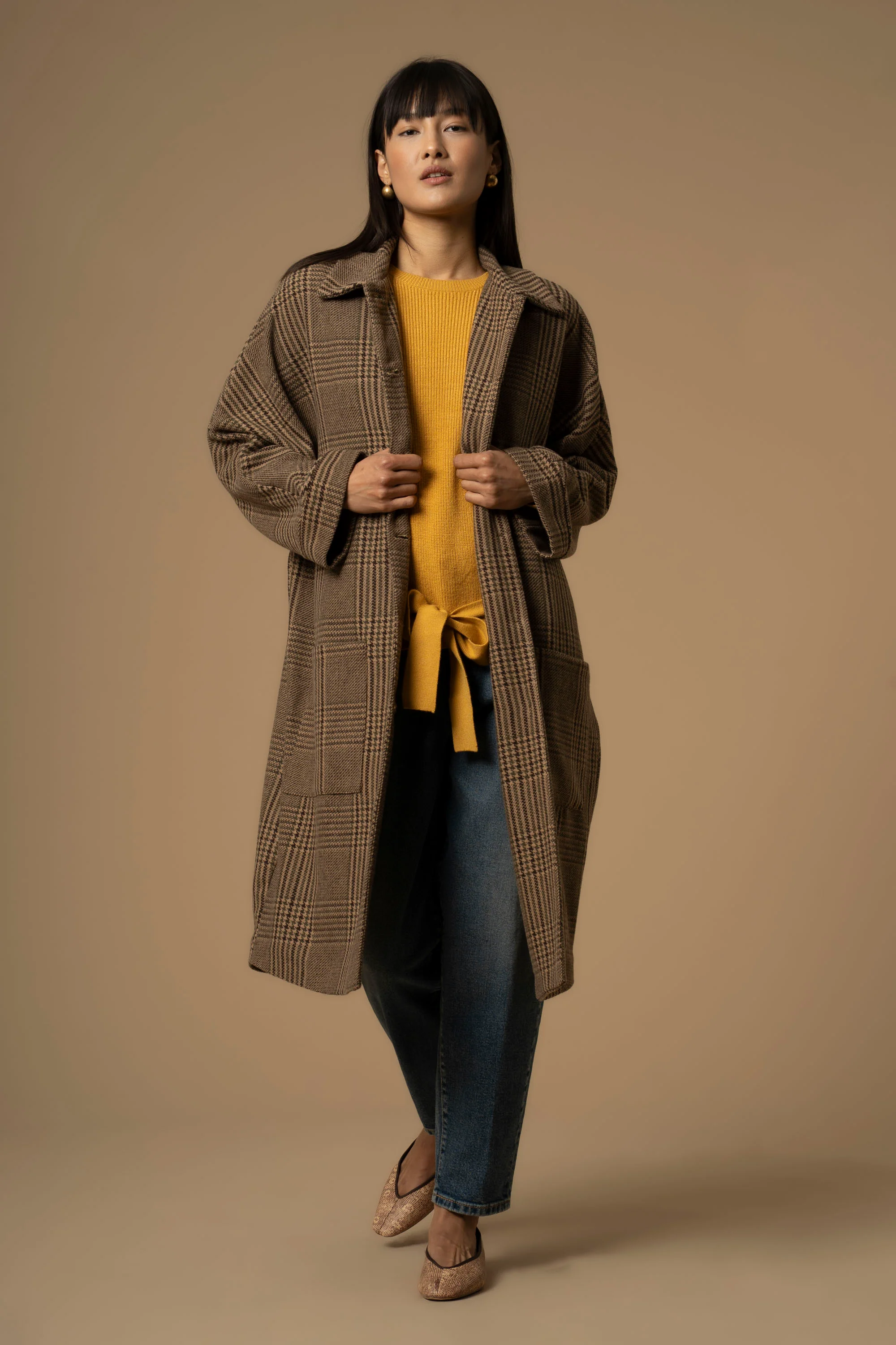 Cappotto con tasche e cintura - Cappotto Cariddi