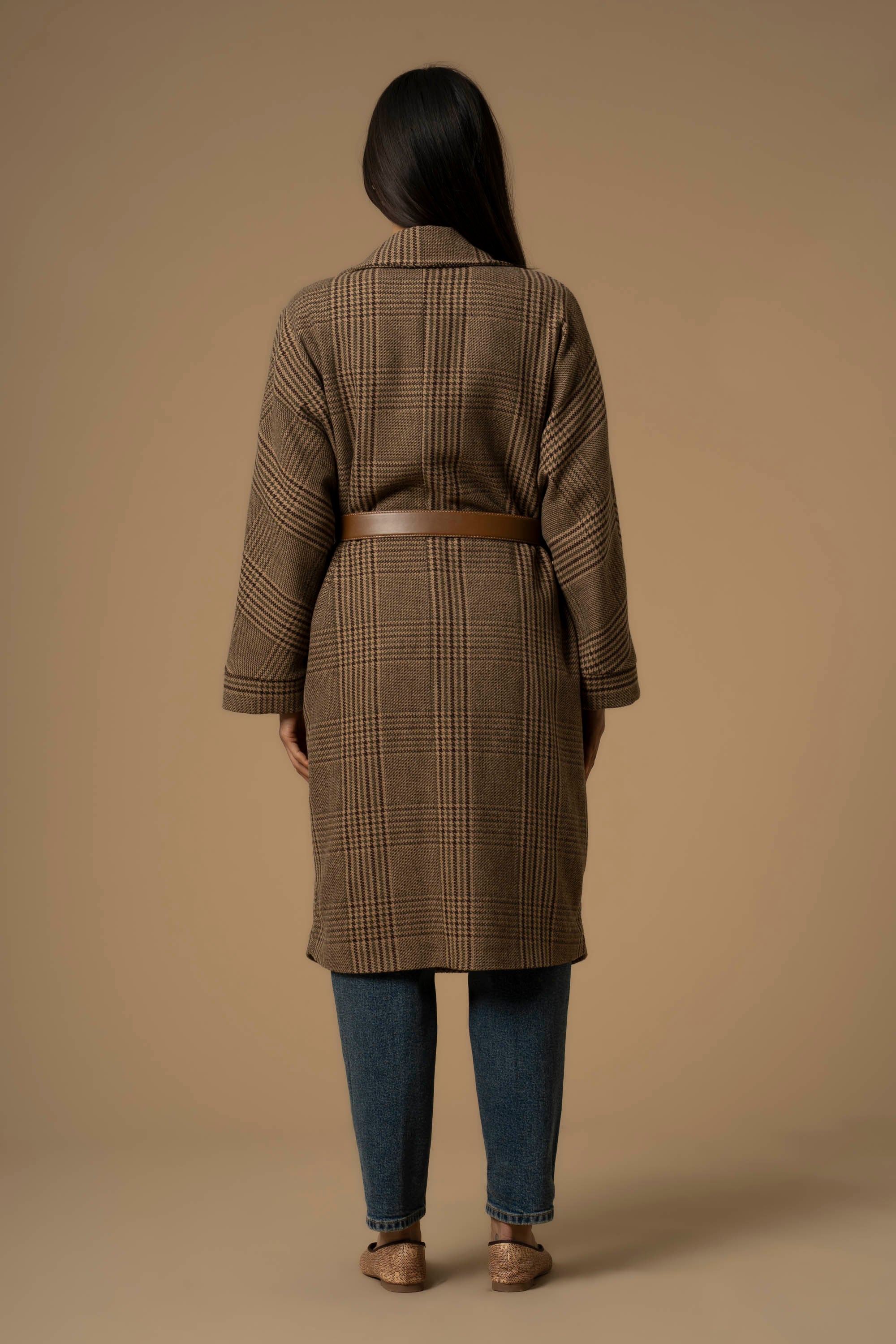 Cappotto con tasche e cintura - Cappotto Cariddi - Image 4