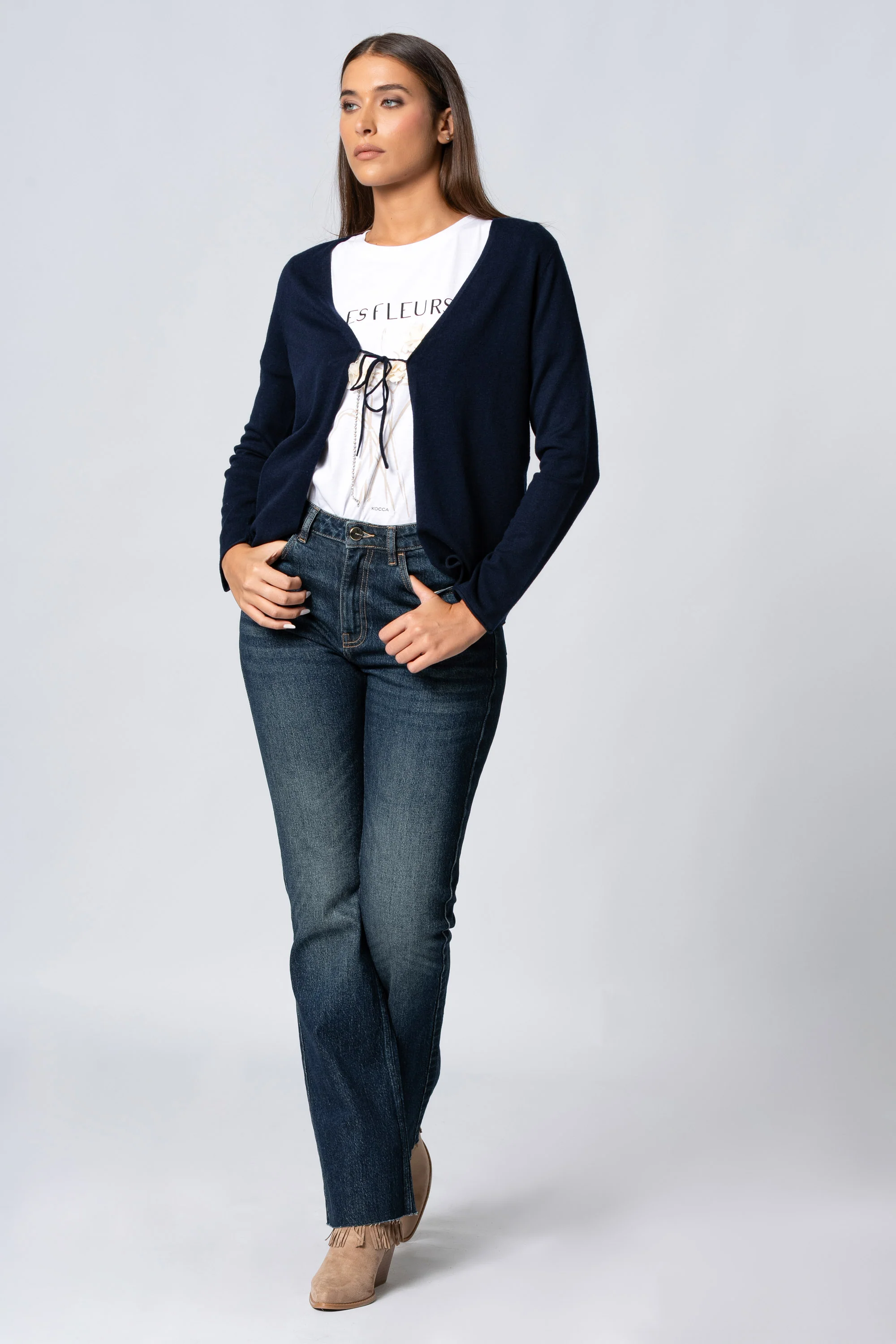 Cardigan con chiusura a fiocco - Maglia Cardigan M/L ONEX - Image 10