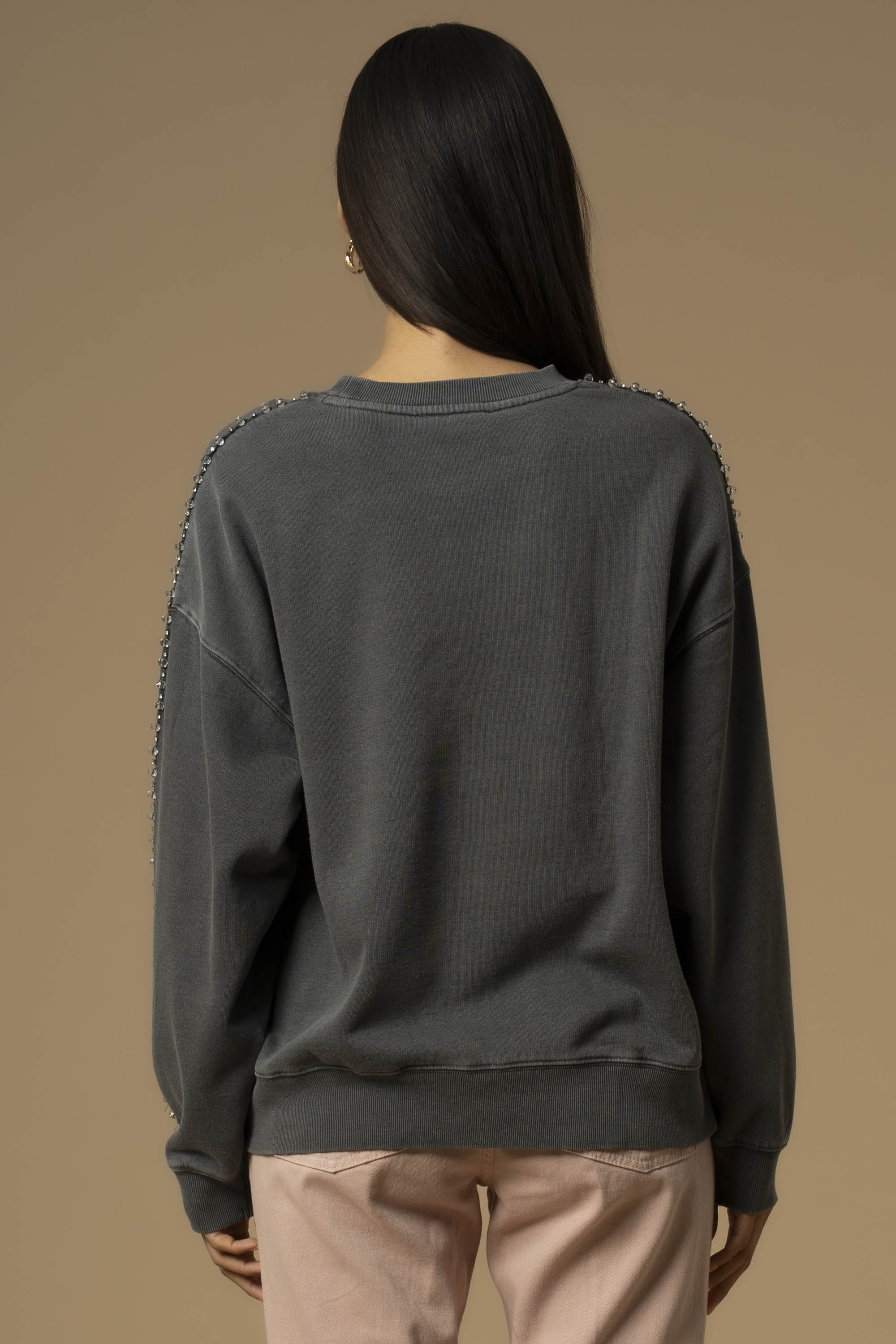 Felpa con ricamo lettering - Felpa M/L Francine - Image 4