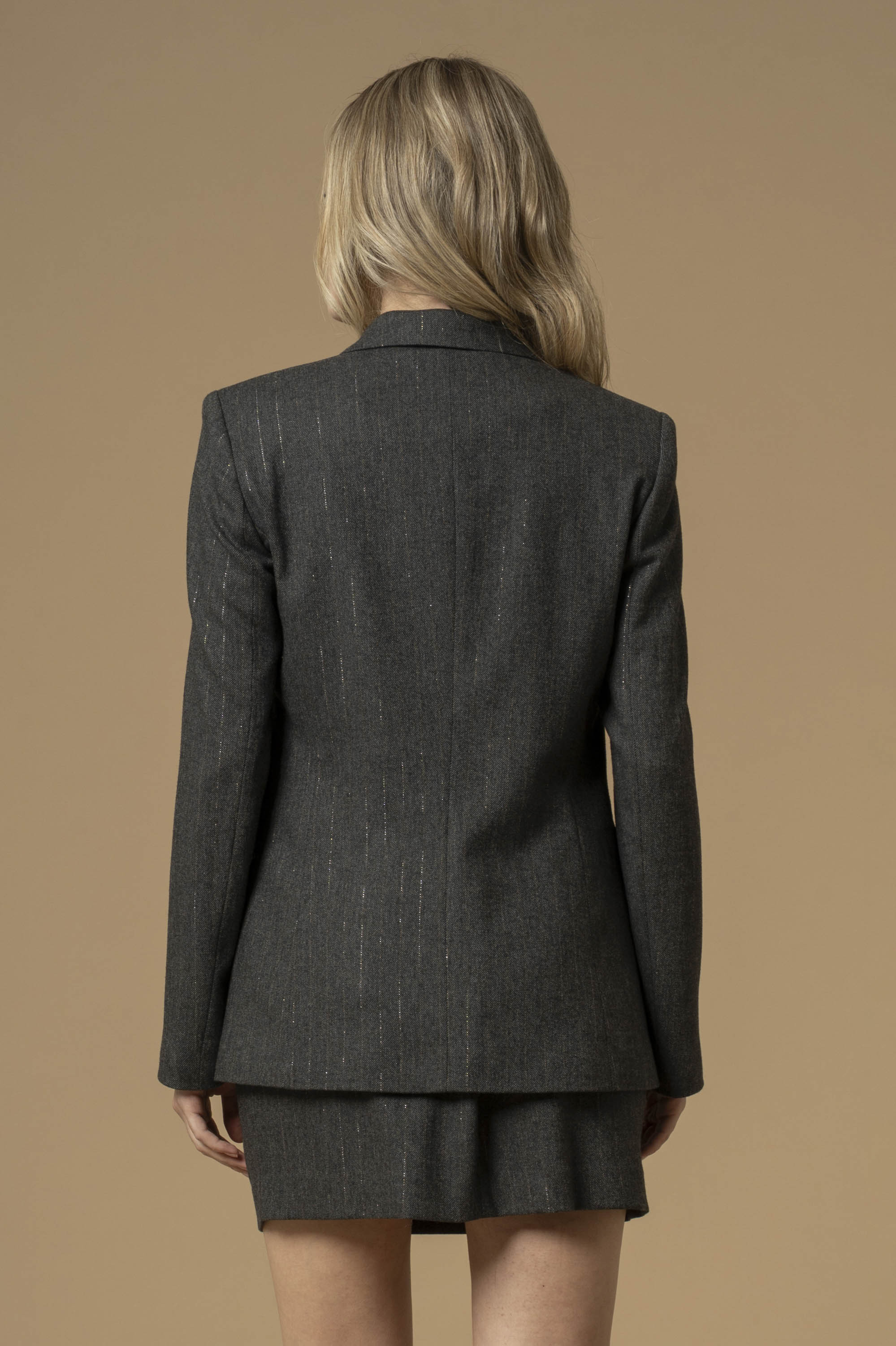 Giacca gessato lurex - Giacca Elvetia - Image 4