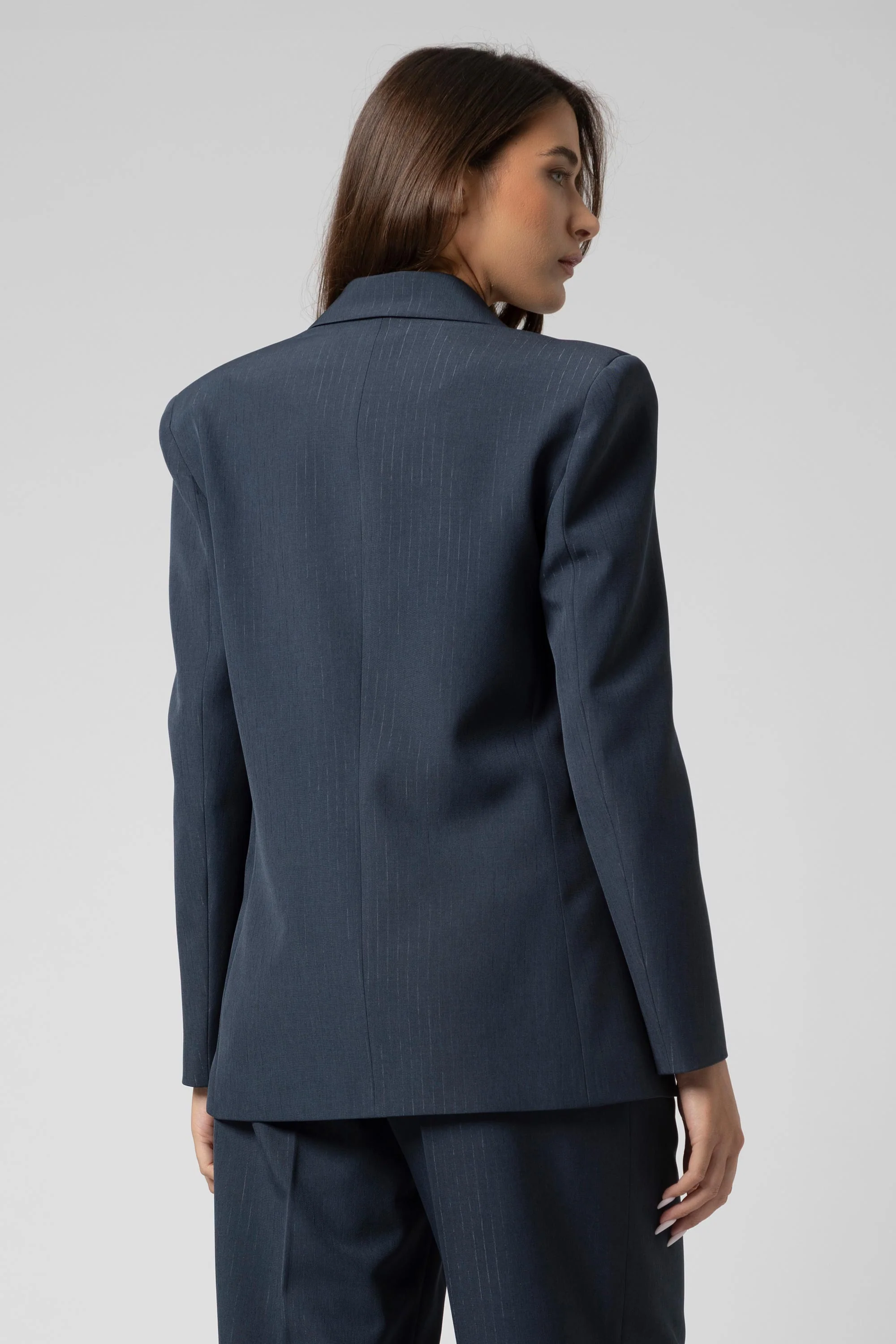 Giacca monopetto gessata - Jacket CATALINAX - Image 4
