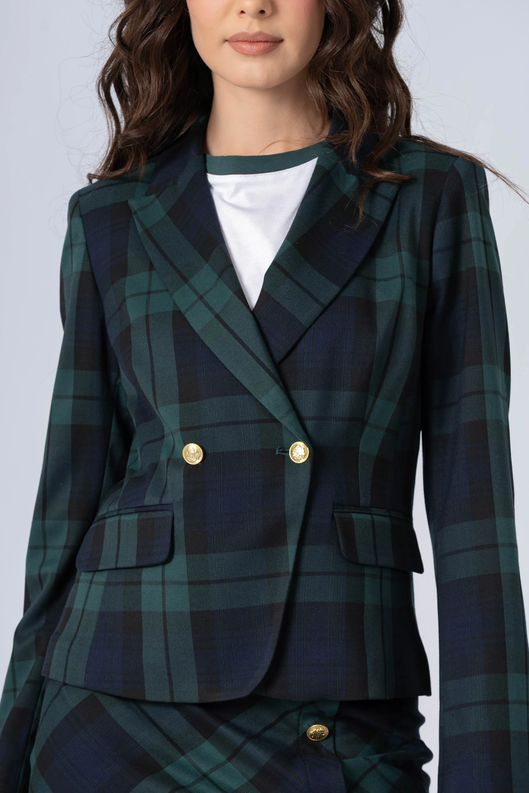 Giacca tartan doppiopetto - GIACCA A QUADRI DAALX - Image 3