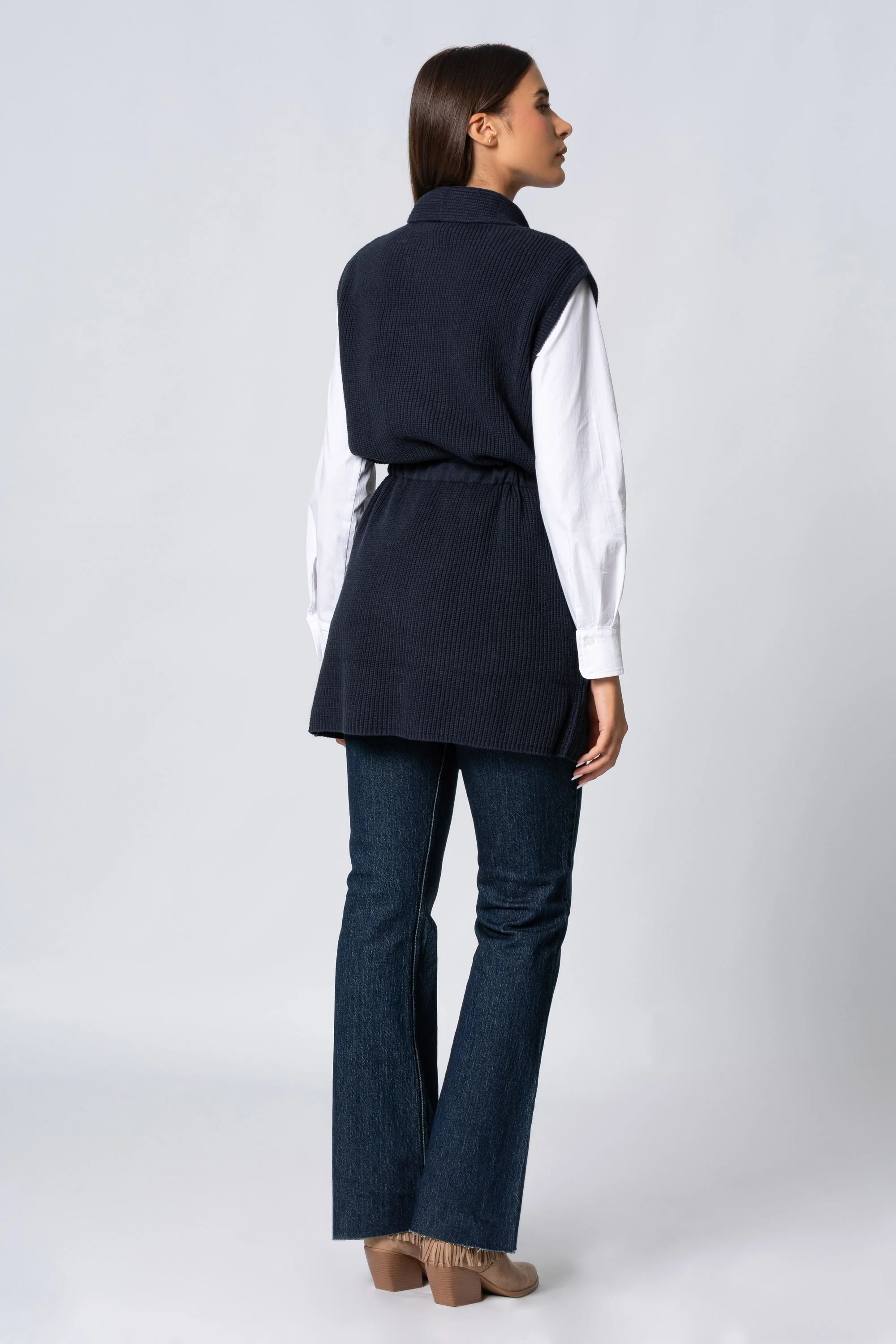 Giet lungo in maglia - Gilet In Maglia KATIAX - Image 4