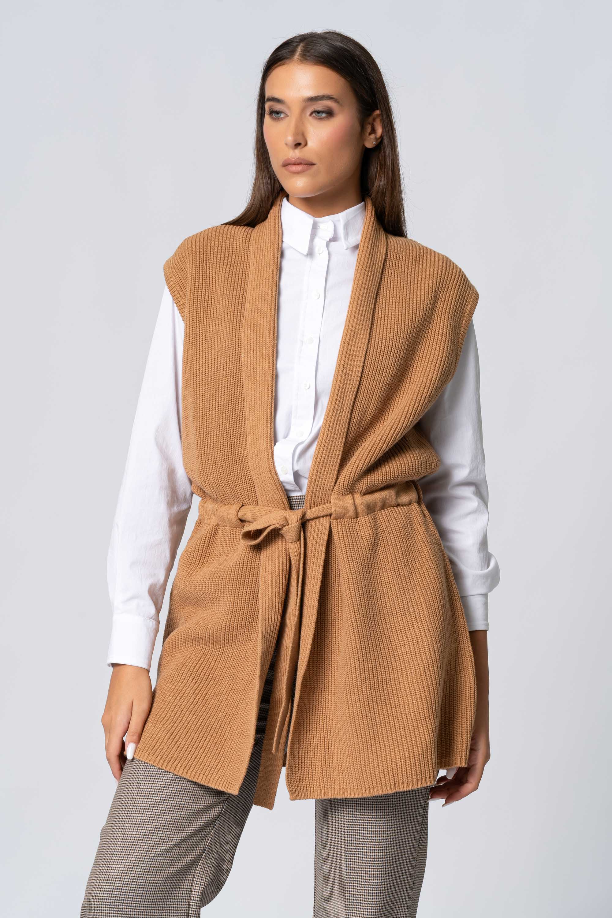 Giet lungo in maglia - Gilet In Maglia KATIAX - Image 5