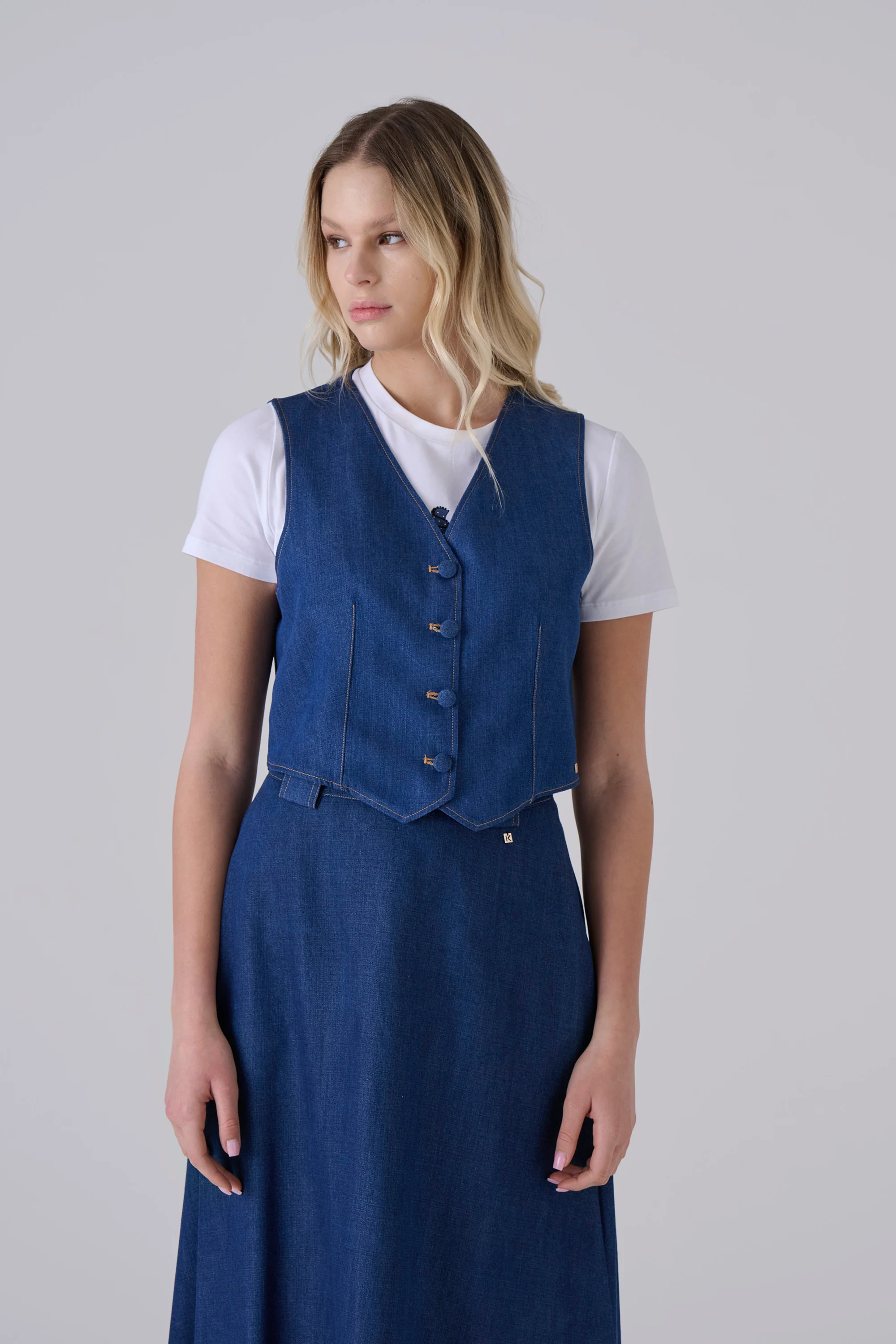 Gilet in denim - GILET ALAEX