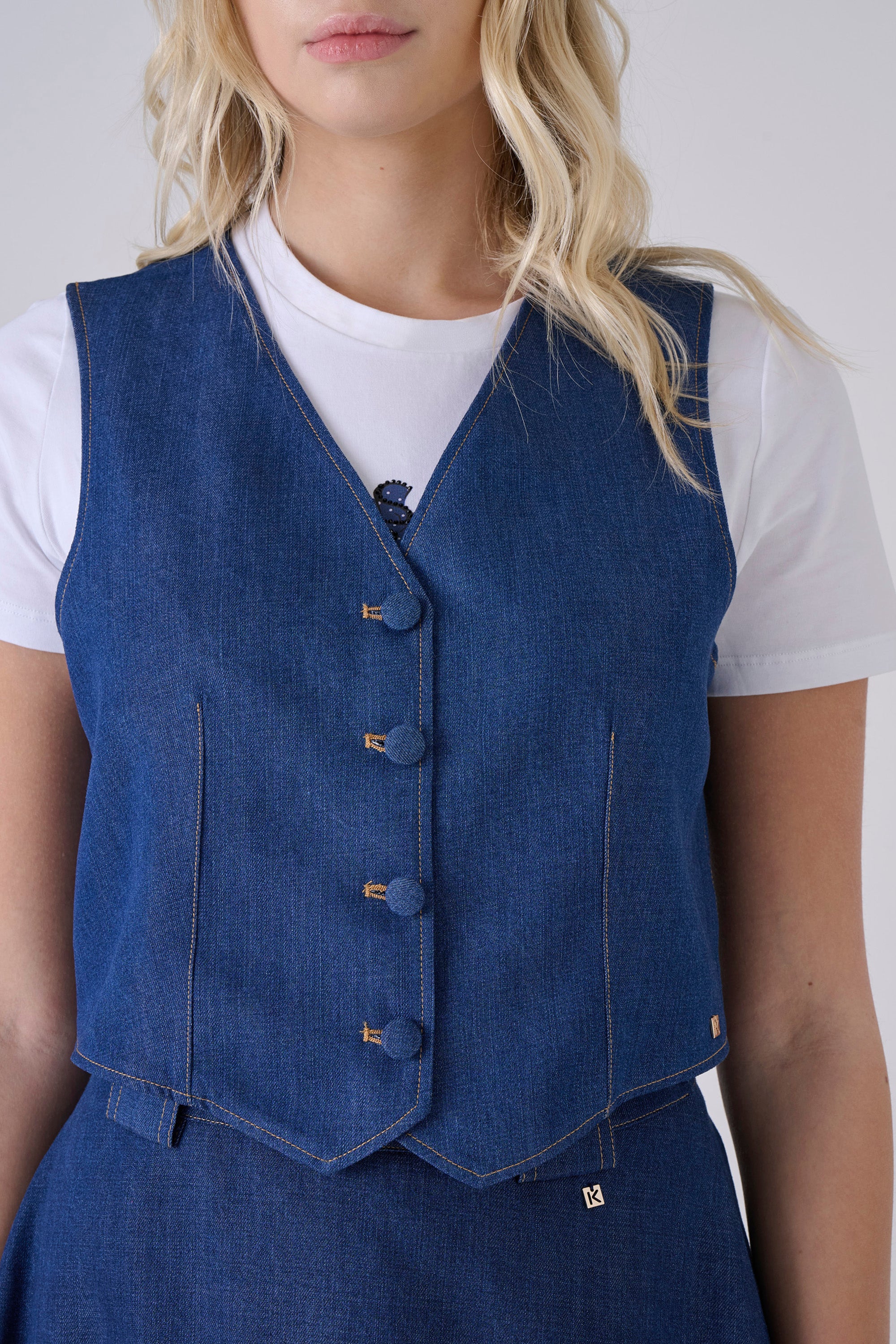 Gilet in denim - GILET ALAEX - Image 3