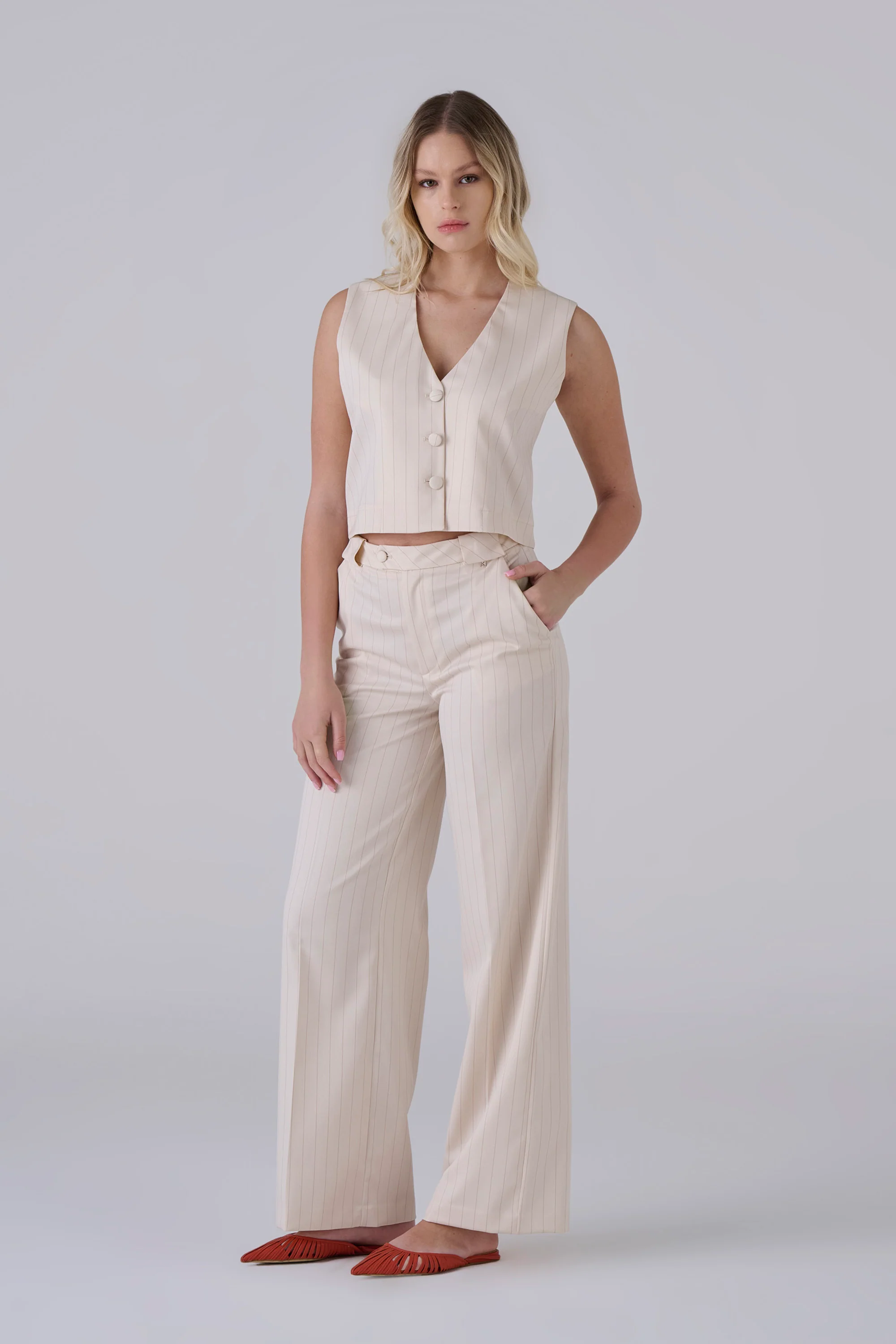 Gilet gessato - Gilet LUCILEX - Image 2
