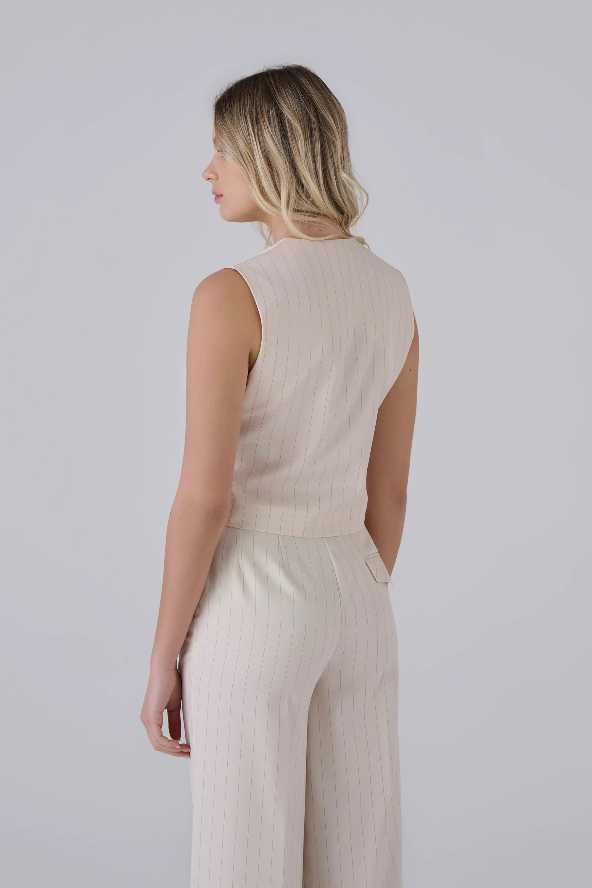 Gilet gessato - Gilet LUCILEX - Image 4