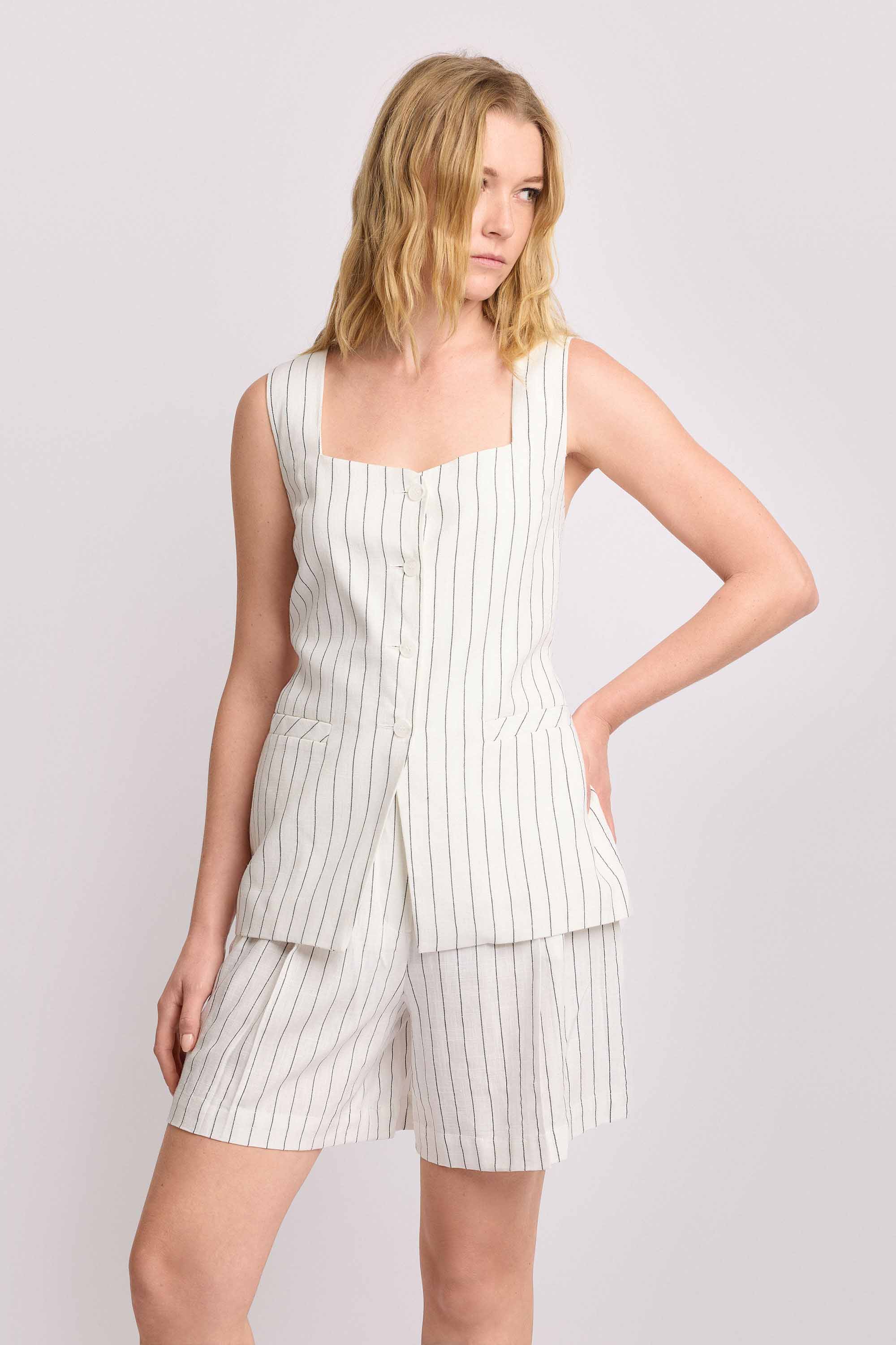 Gilet sartoriale a righe - Gilet MATHIAS