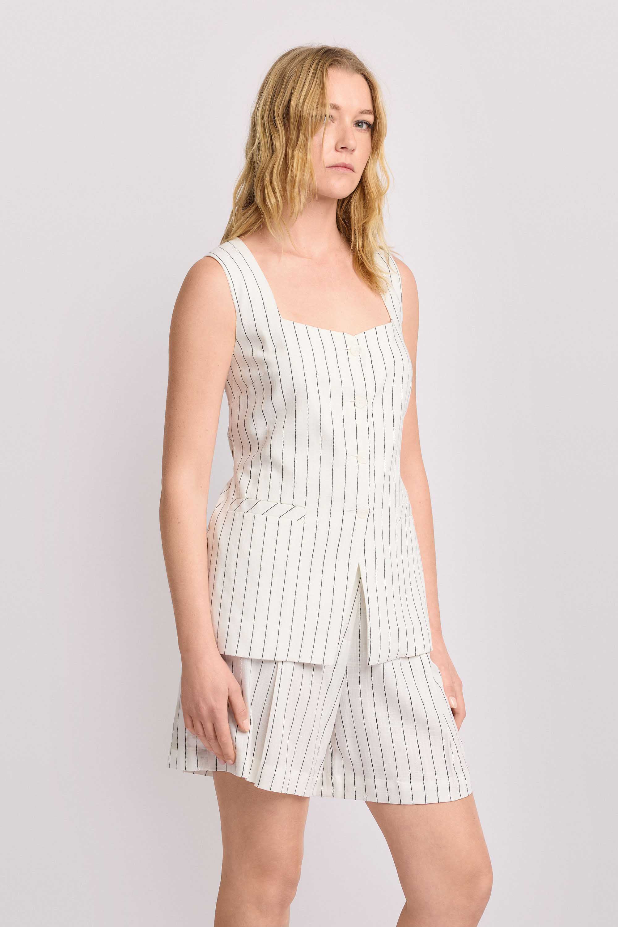 Gilet sartoriale a righe - Gilet MATHIAS - Image 4