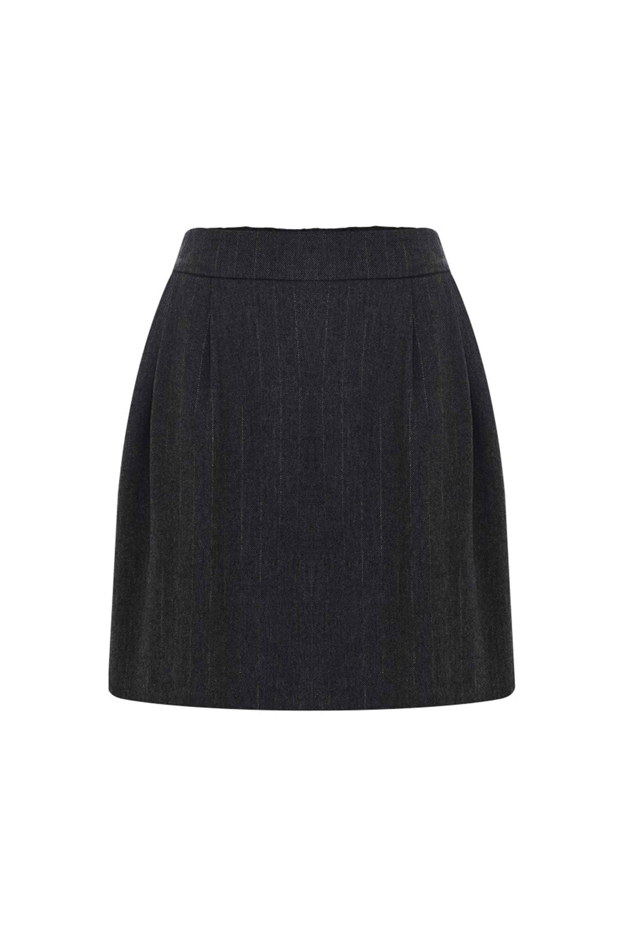 Gonna corta in gessato lurex - Gonna Barse - Image 5