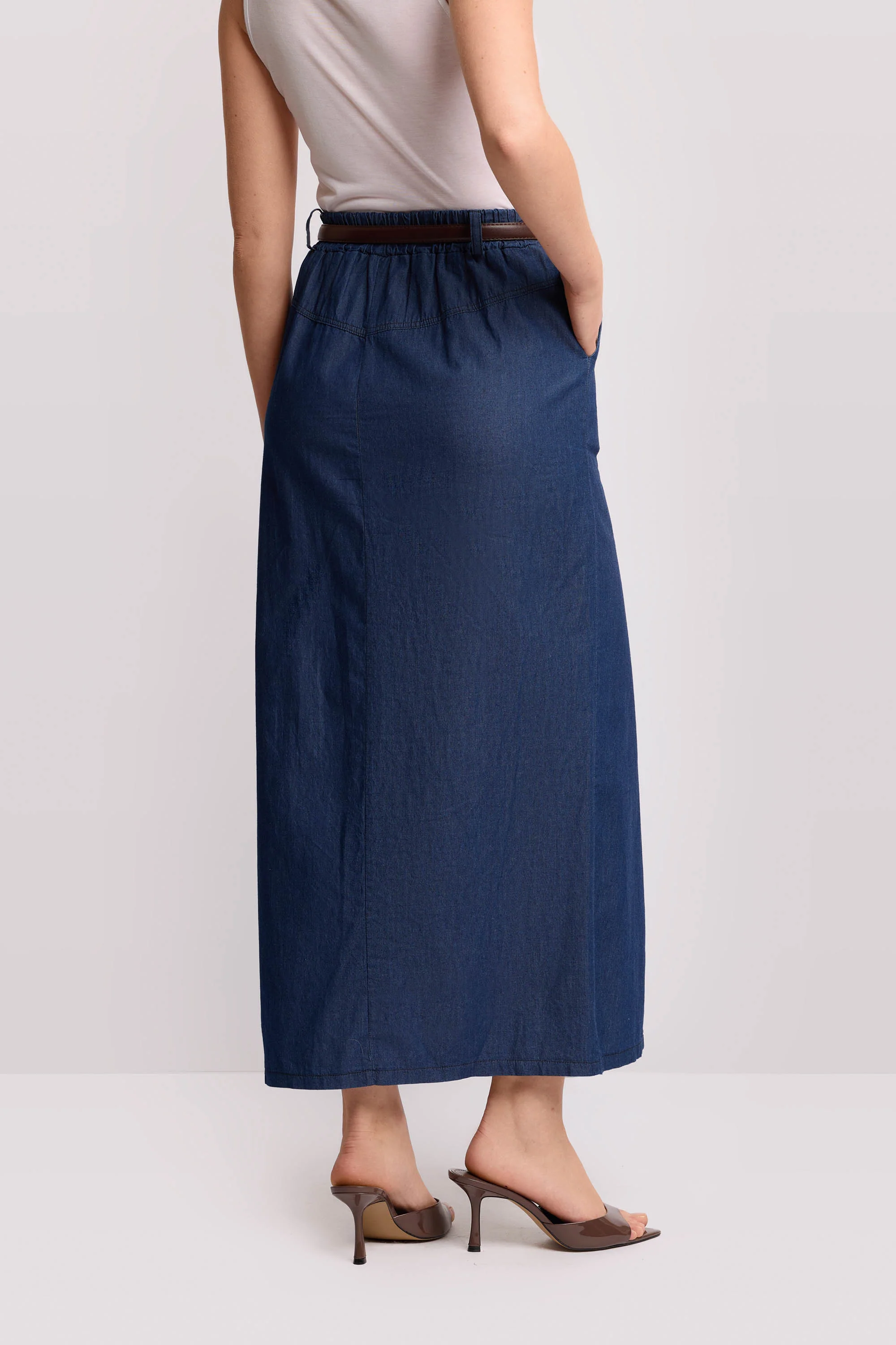 Gonna lunga in denim di cotone - Gonna HANDREJ - Image 3