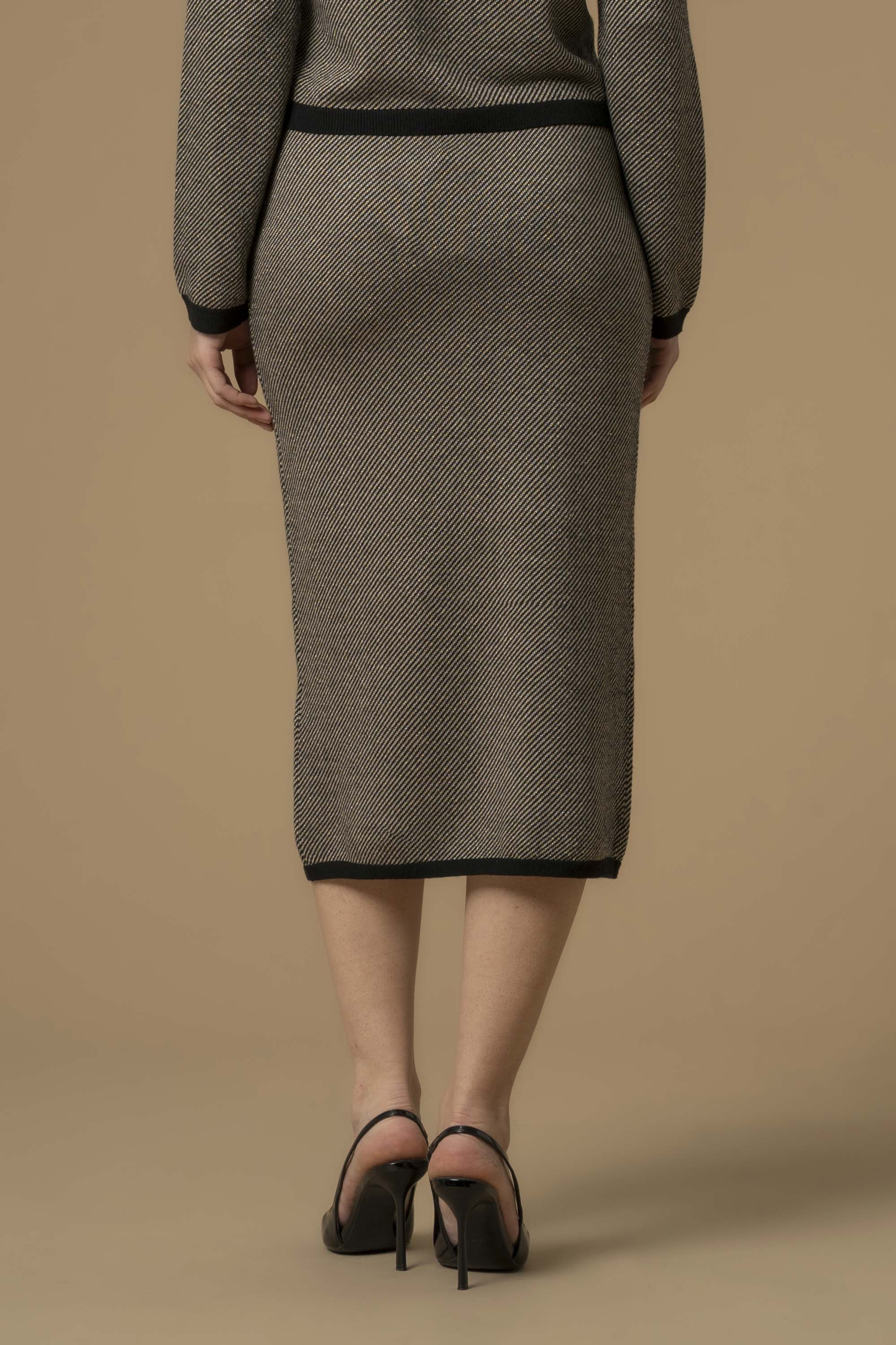 Gonna in maglia lurex - Gonna In Maglia Erada - Image 3
