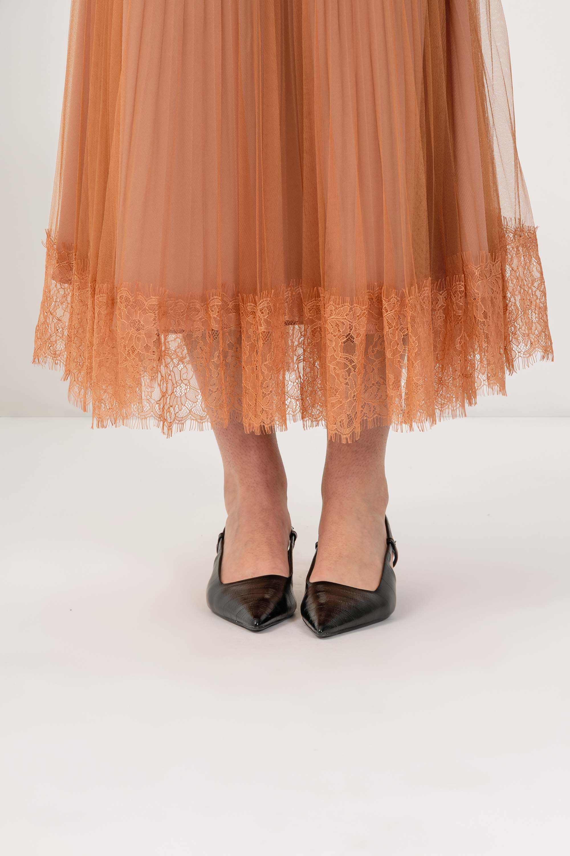 Gonna plissé con ricami - GONNA KATHYHOX - Image 3