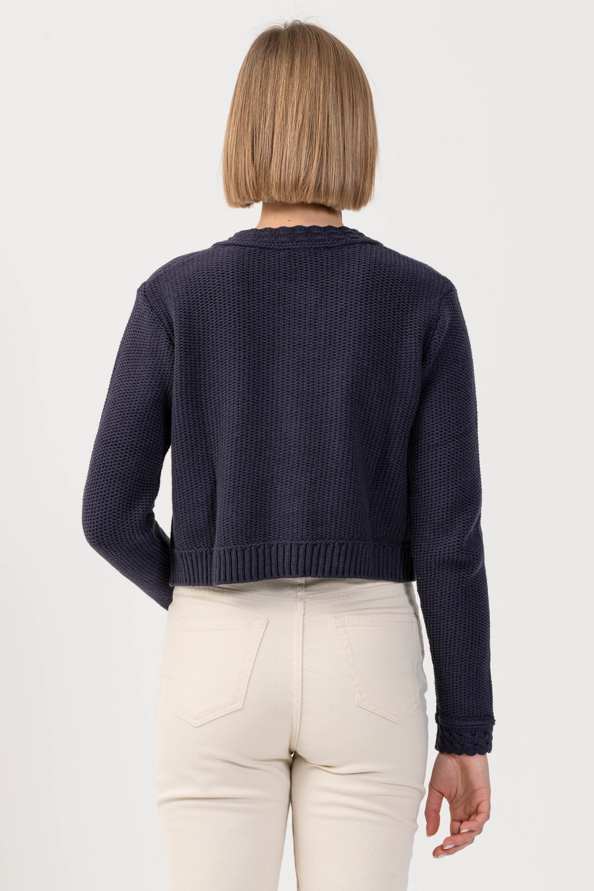 Maglia con bottoni gioiello - MAGLIA CARDIGAN M/L CONCORDIAX - Image 8