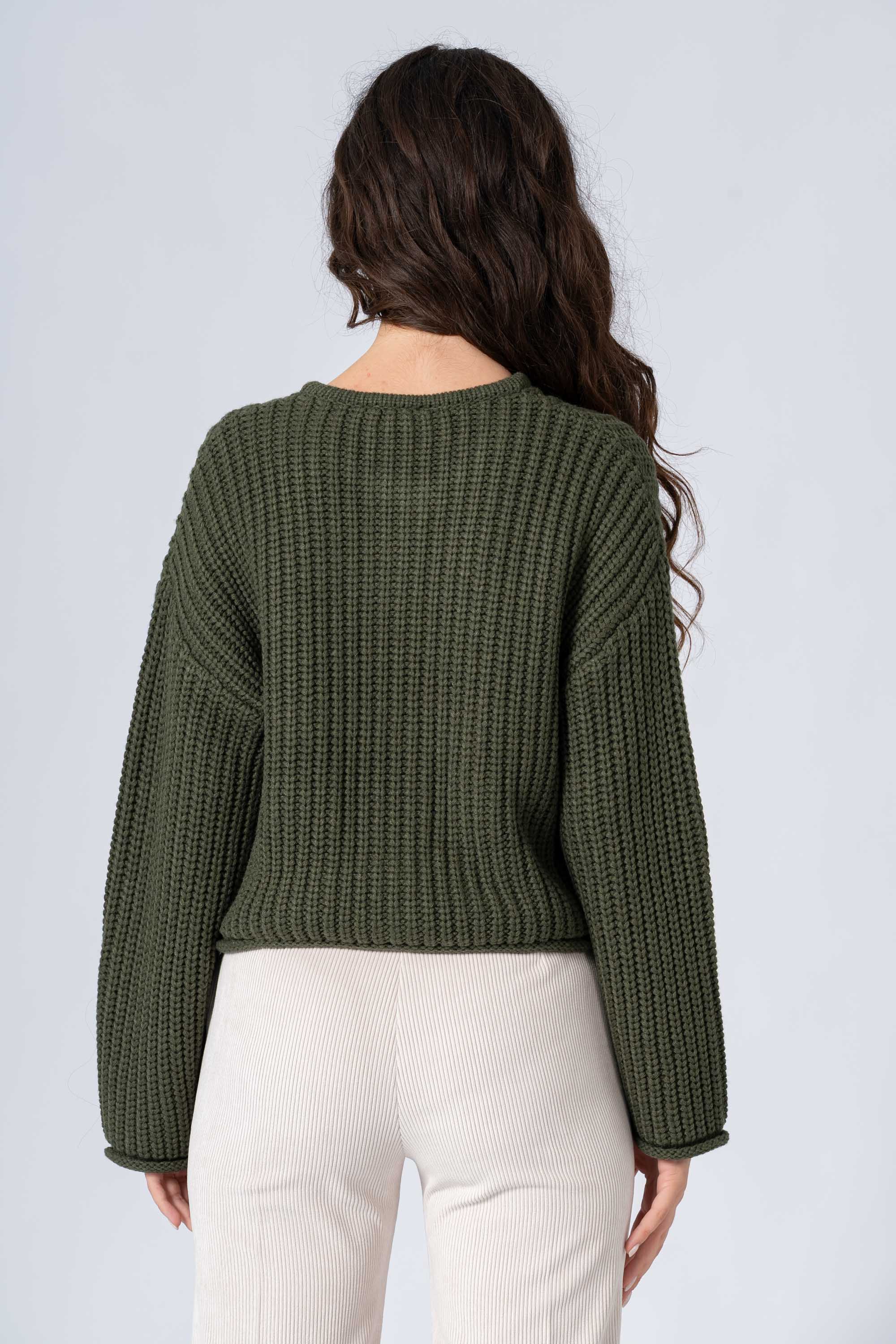 Maglia cardigan con bottoni dorati - MAGLIA CARDIGAN M/L HAMALYX - Image 4