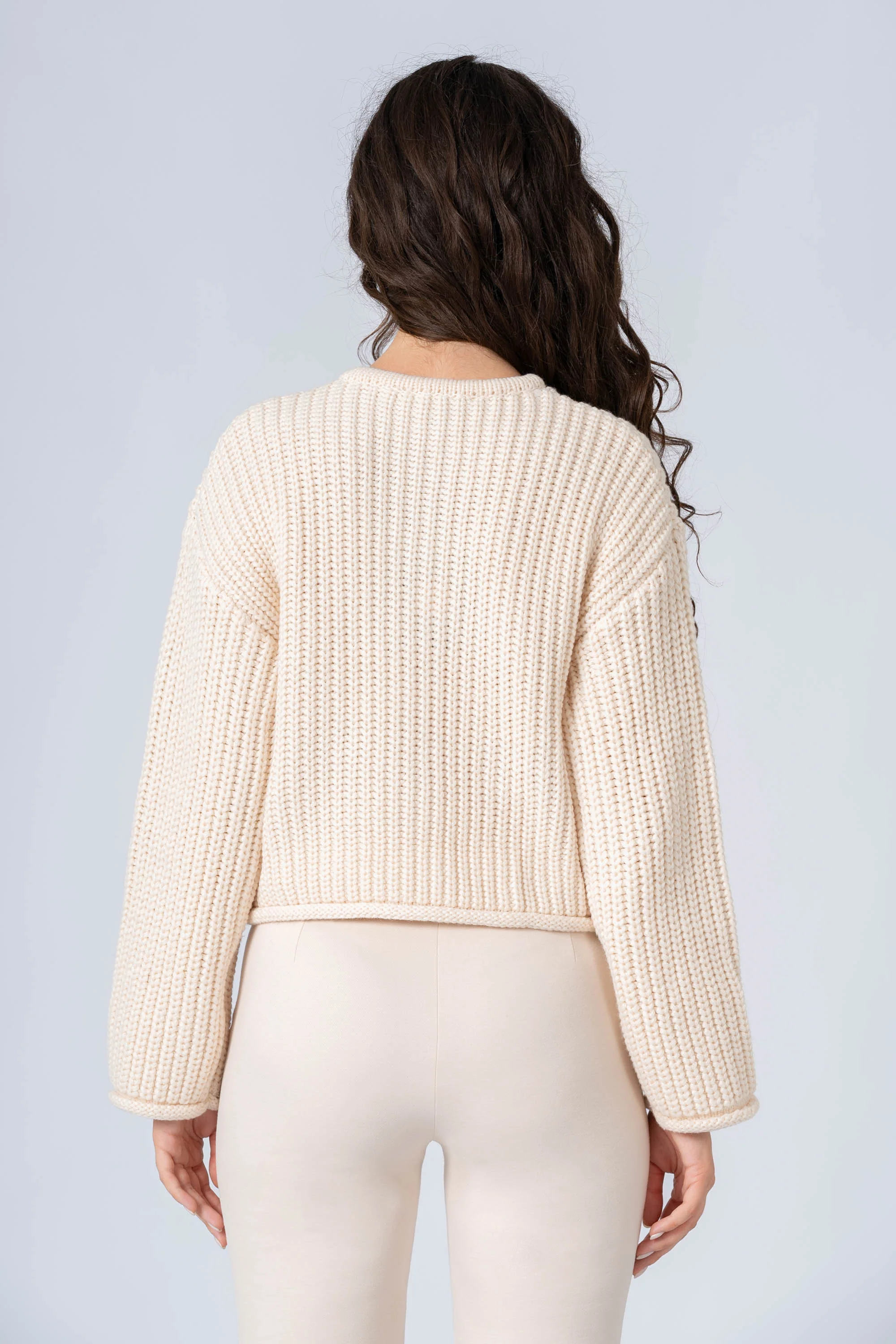 Maglia cardigan con bottoni dorati - MAGLIA CARDIGAN M/L HAMALYX - Image 8