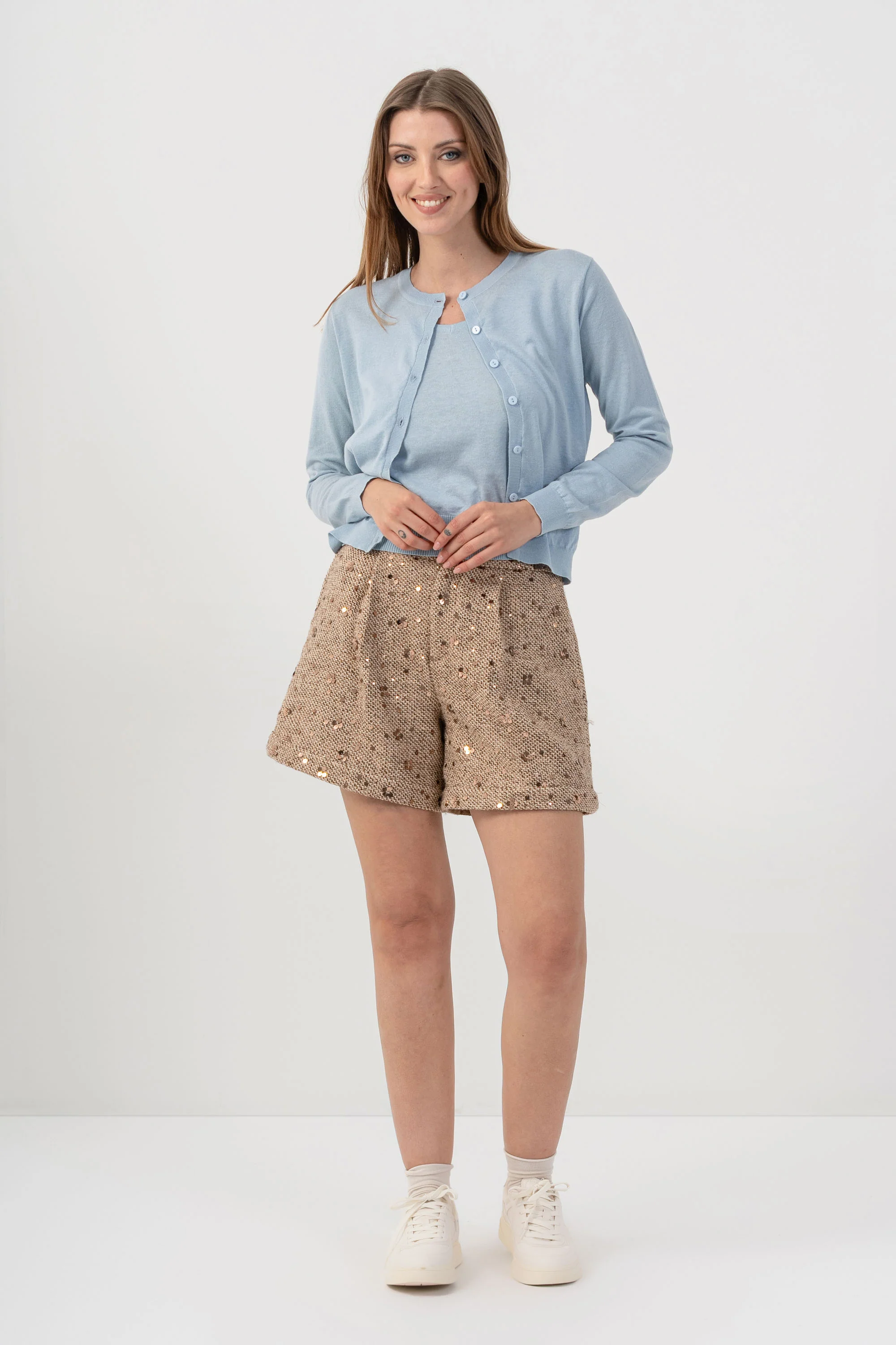 Maglia cardigan con bottoni in nuance - MAGLIA CARDIGAN M/L KANPX - Image 4