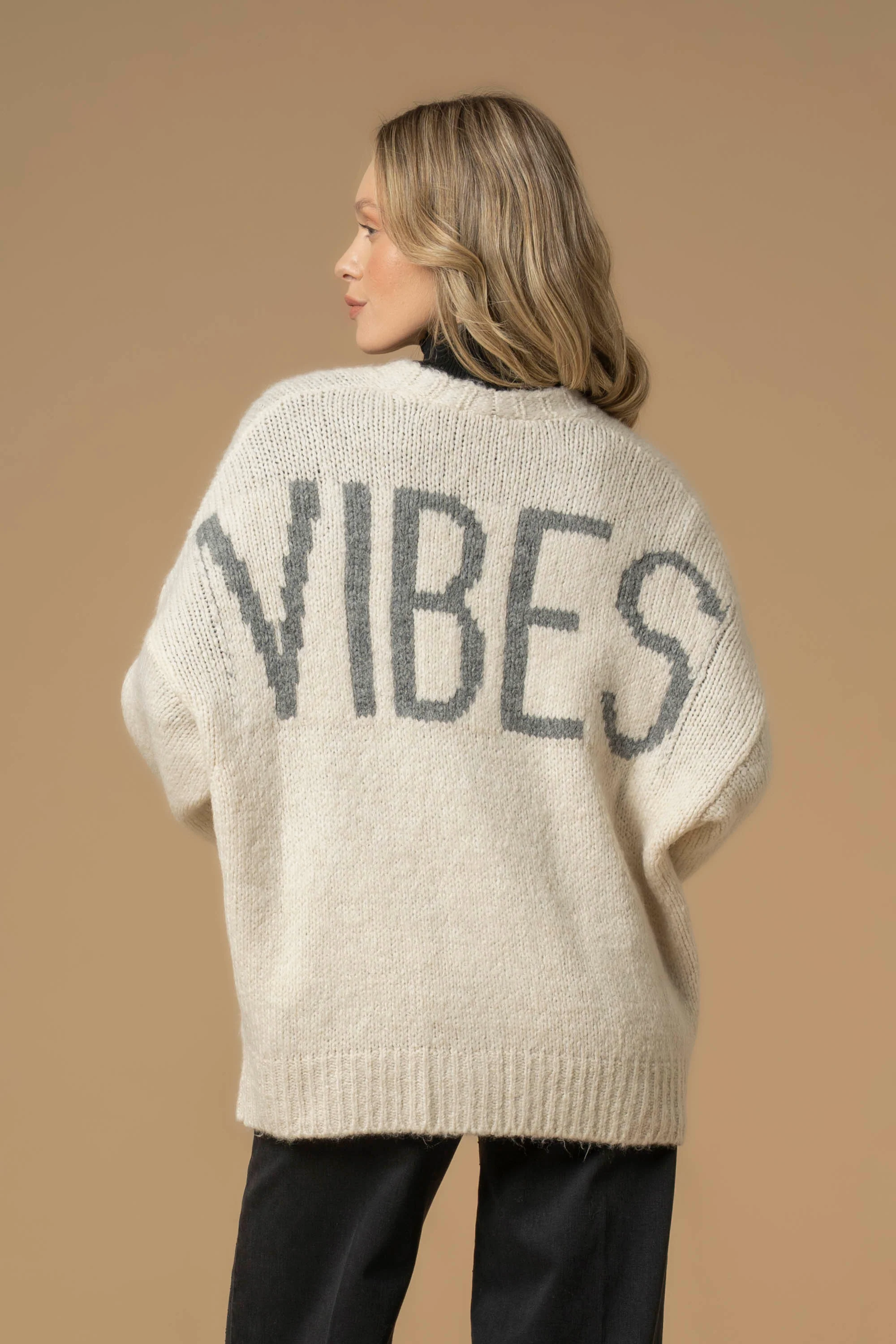 Maglia cardigan con bottoni e scollo a V - Maglia M/L Igone - Image 9