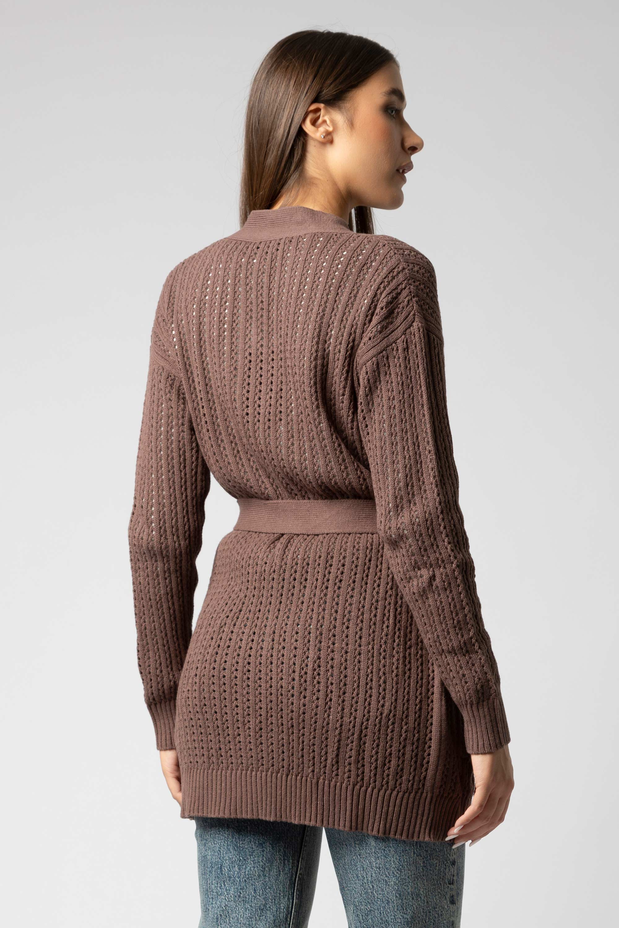 Maglia cardigan con cintura - Maglia Cardigan M/L JUANITAX - Image 4