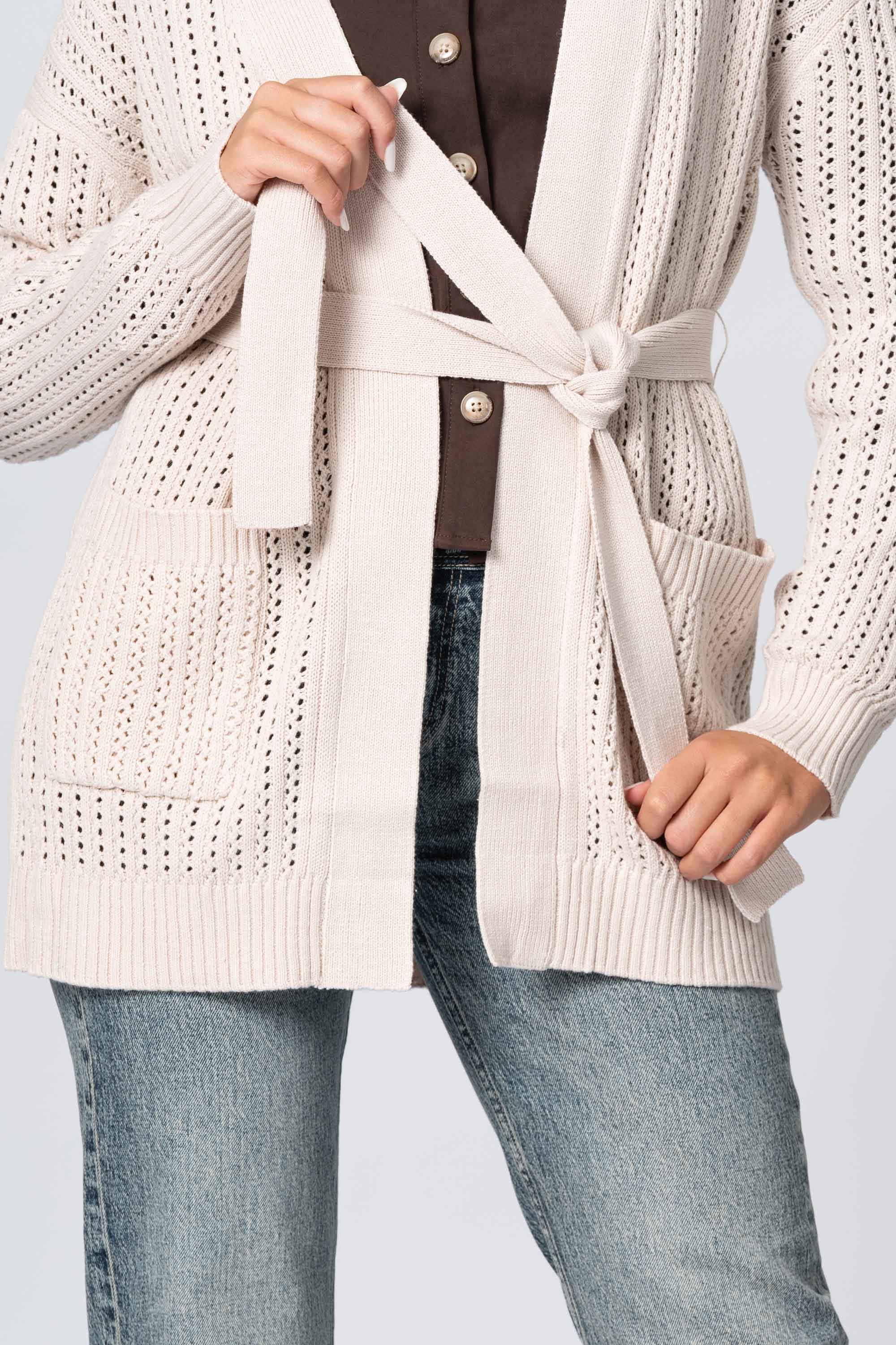 Maglia cardigan con cintura - Maglia Cardigan M/L JUANITAX - Image 7