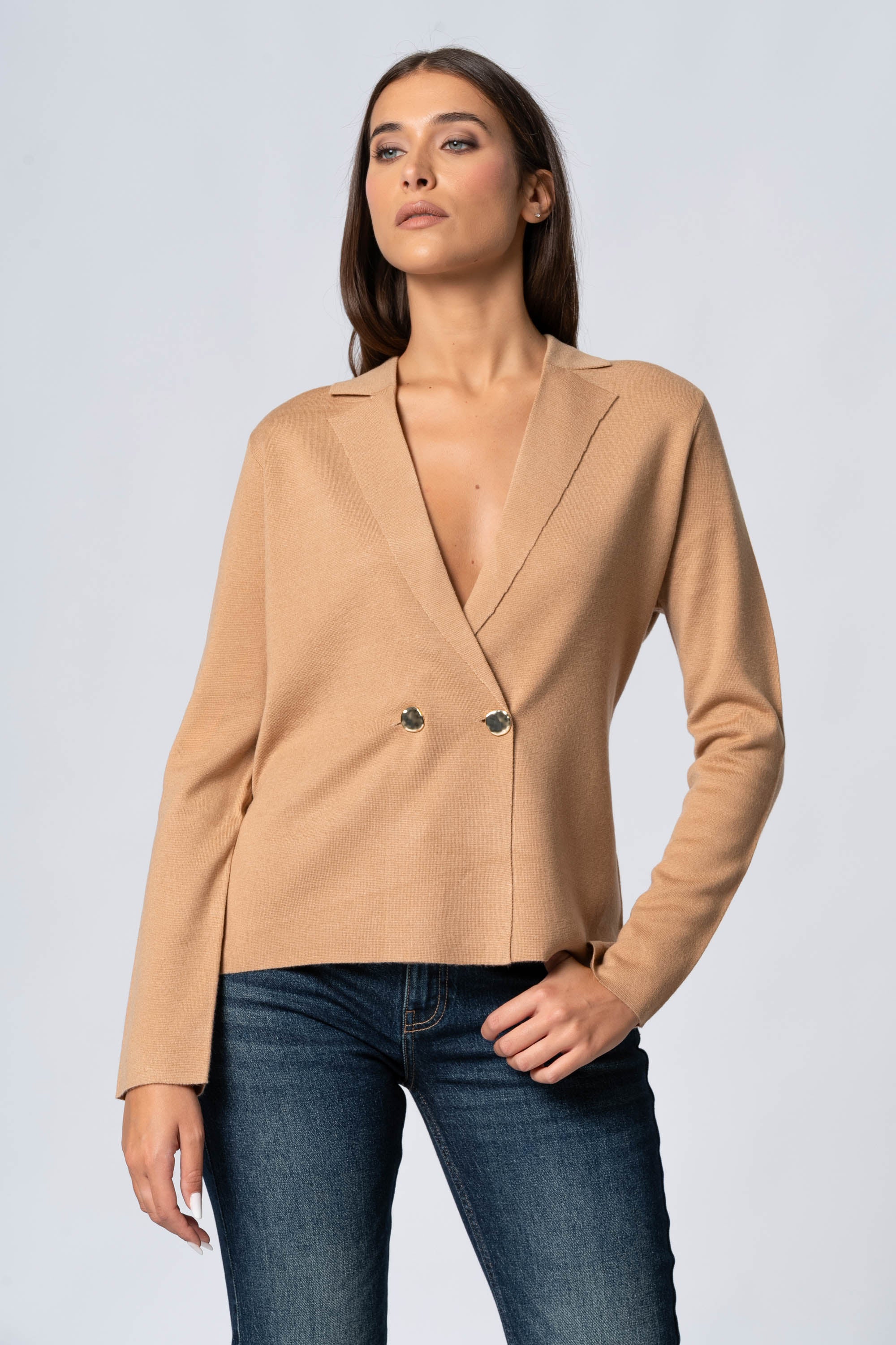 Maglia cardigan a due bottoni - Maglia Cardigan M/L ARAVALIAX - Image 5