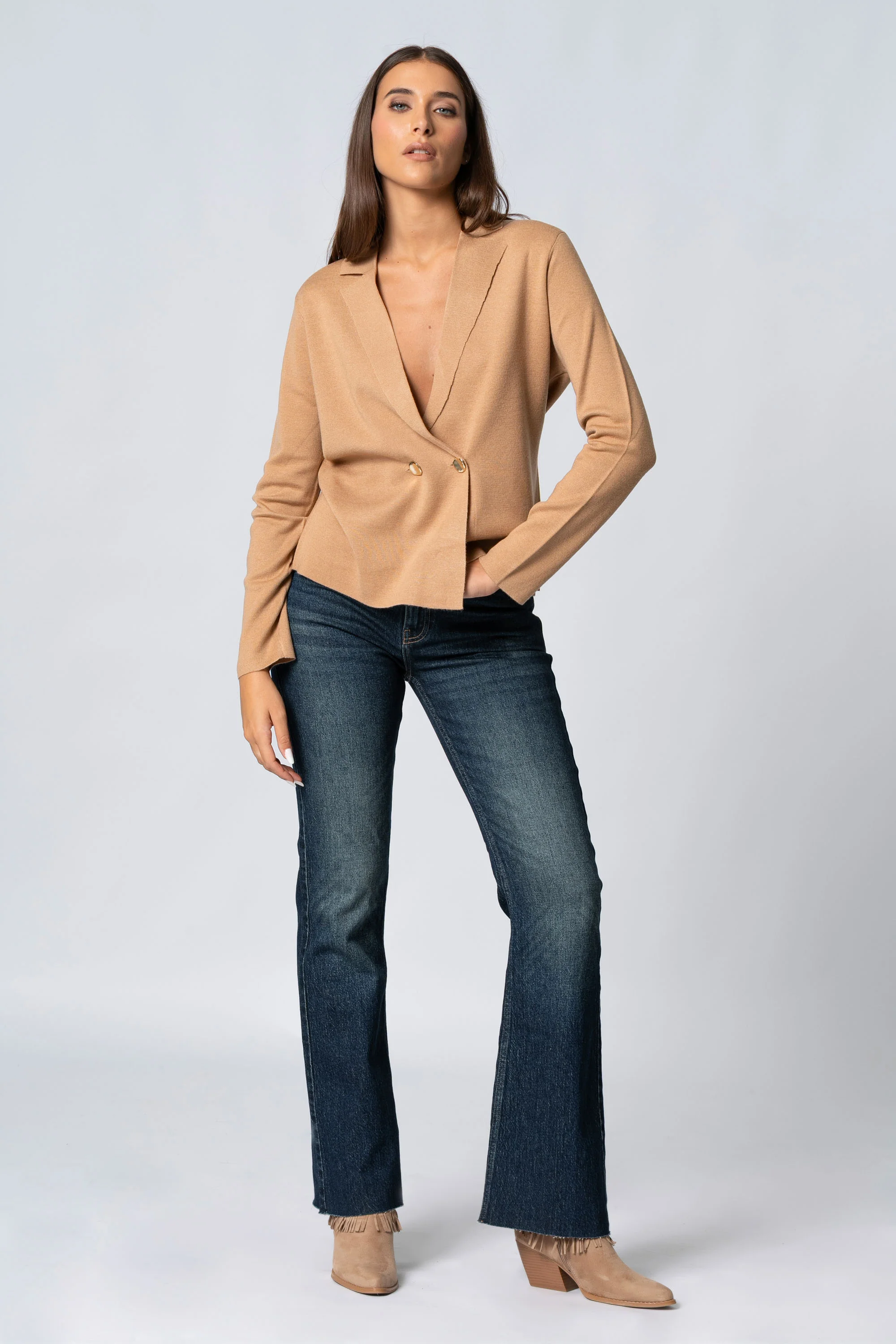 Maglia cardigan a due bottoni - Maglia Cardigan M/L ARAVALIAX - Image 6