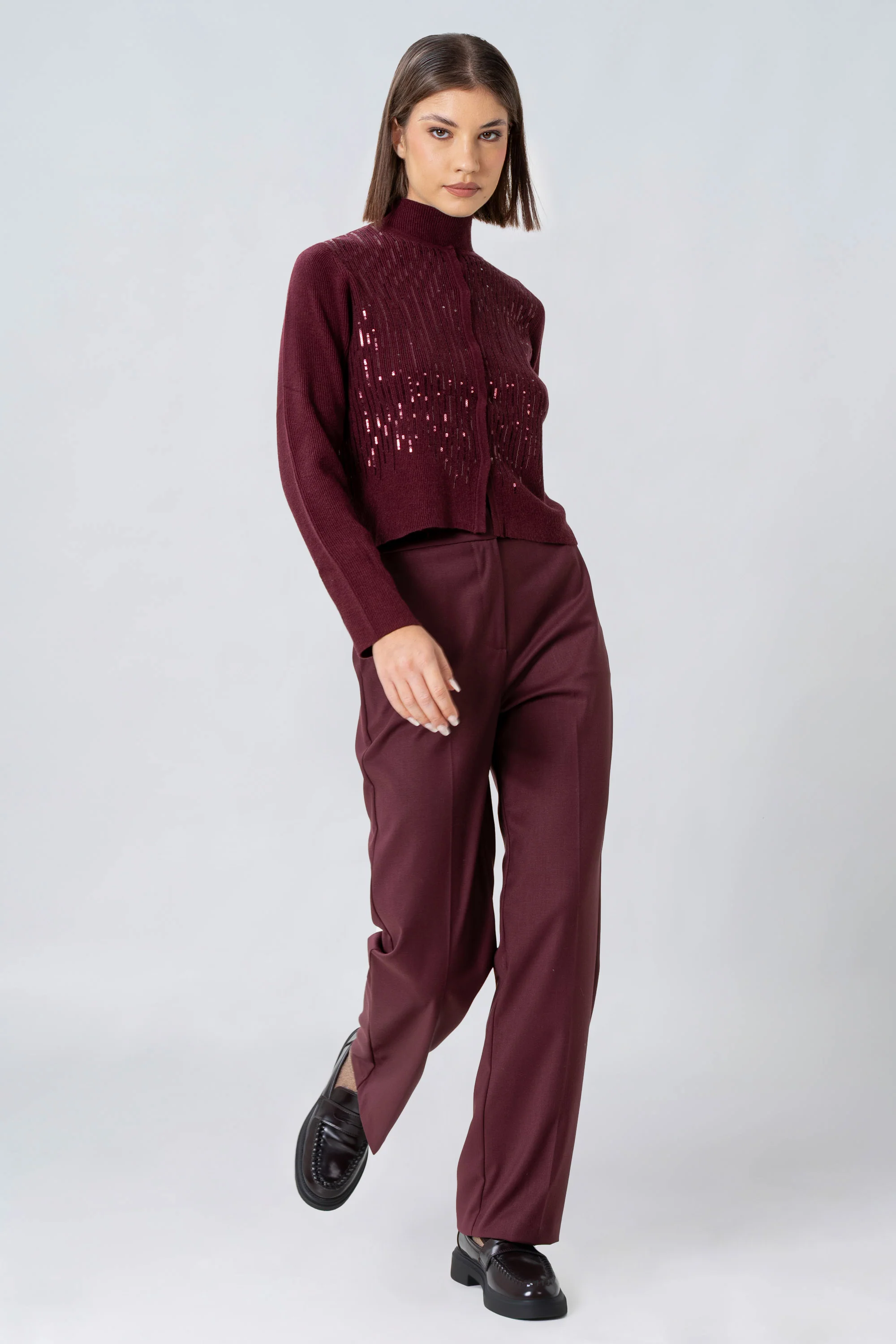 Maglia cardigan con paillettes - MAGLIA CARDIGAN M/L JAYX - Image 2