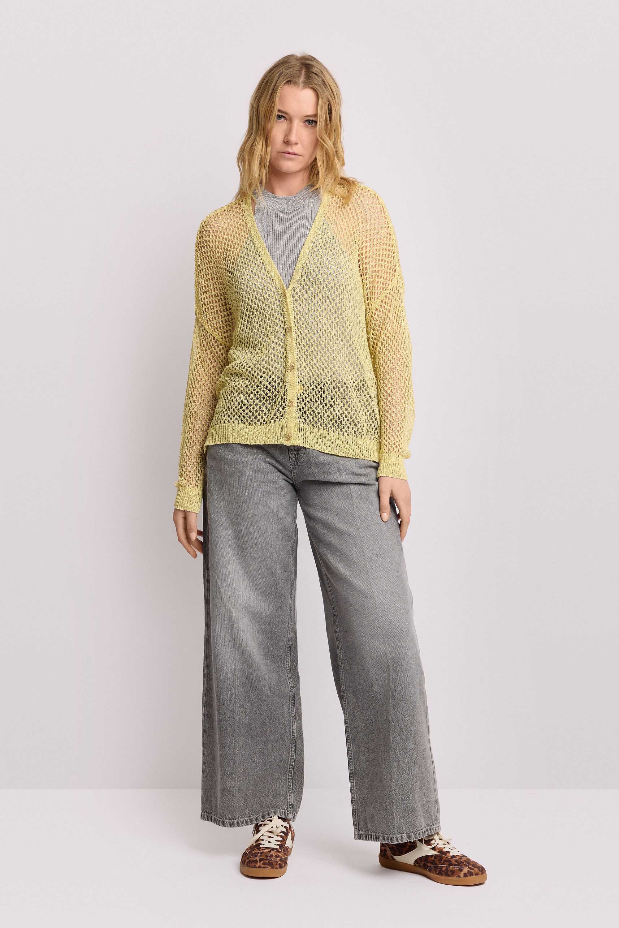 Maglia cardigan a rete - MAGLIA FURSEO - Image 2