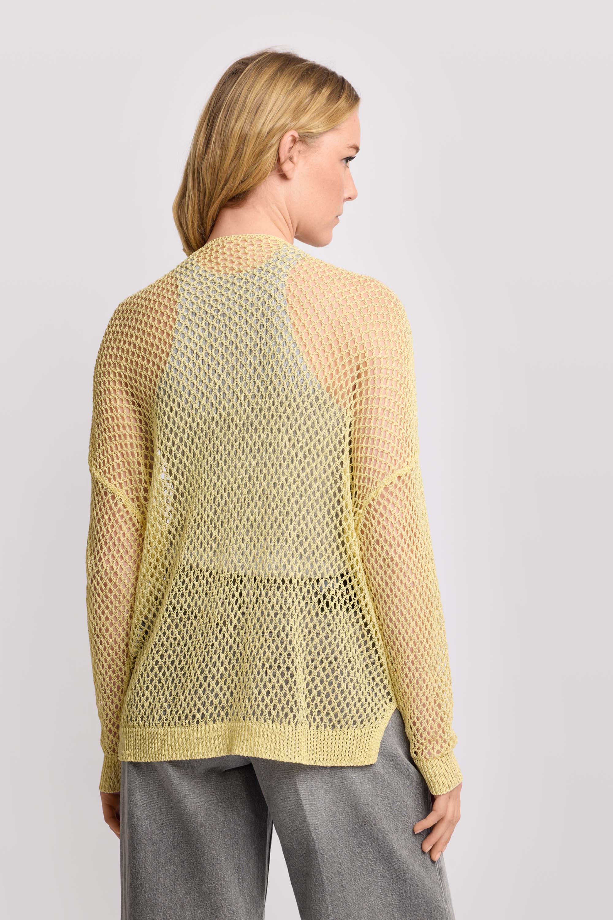 Maglia cardigan a rete - MAGLIA FURSEO - Image 3