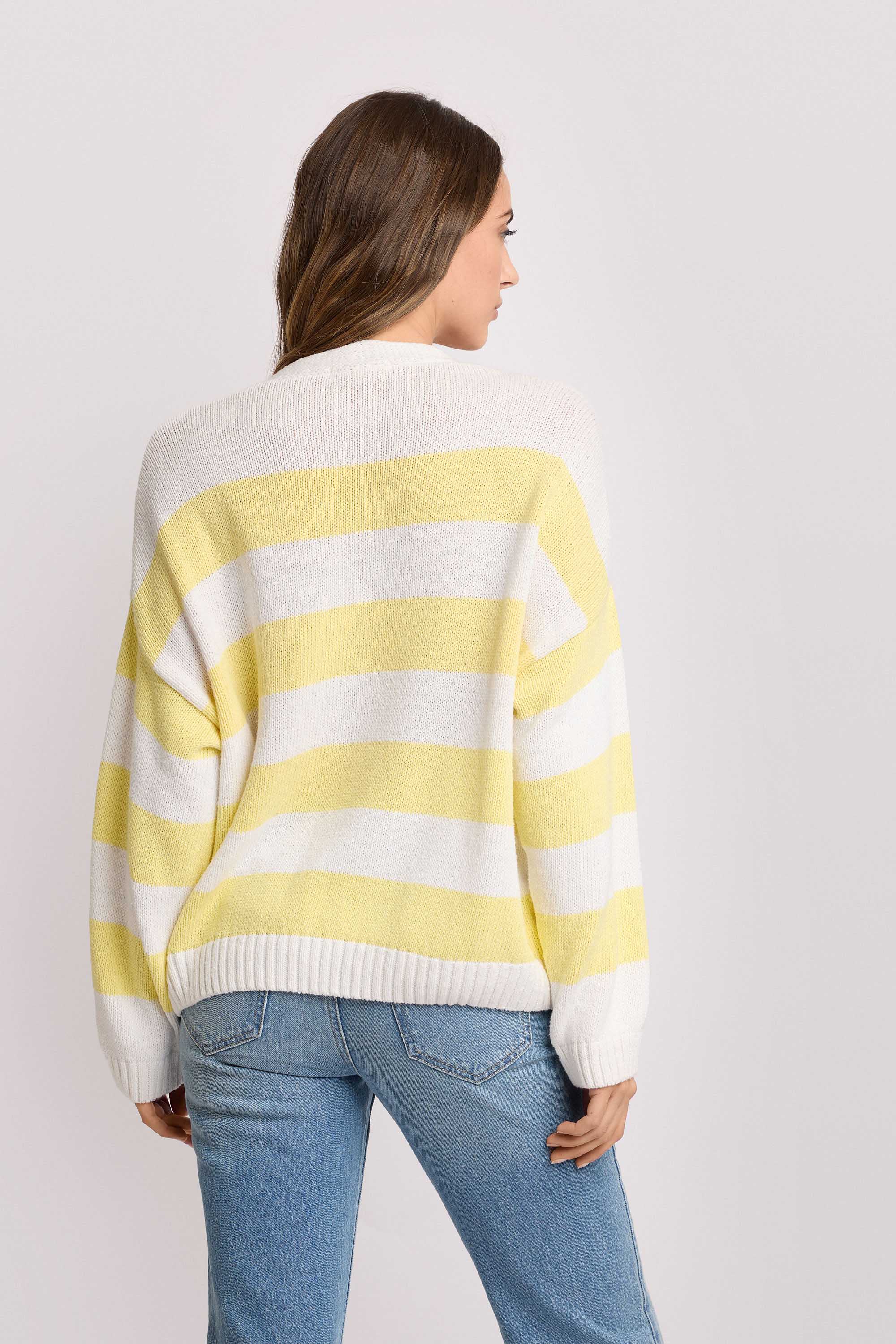 Maglia cardigan a righe - Maglia M/L EPAFRA - Image 3