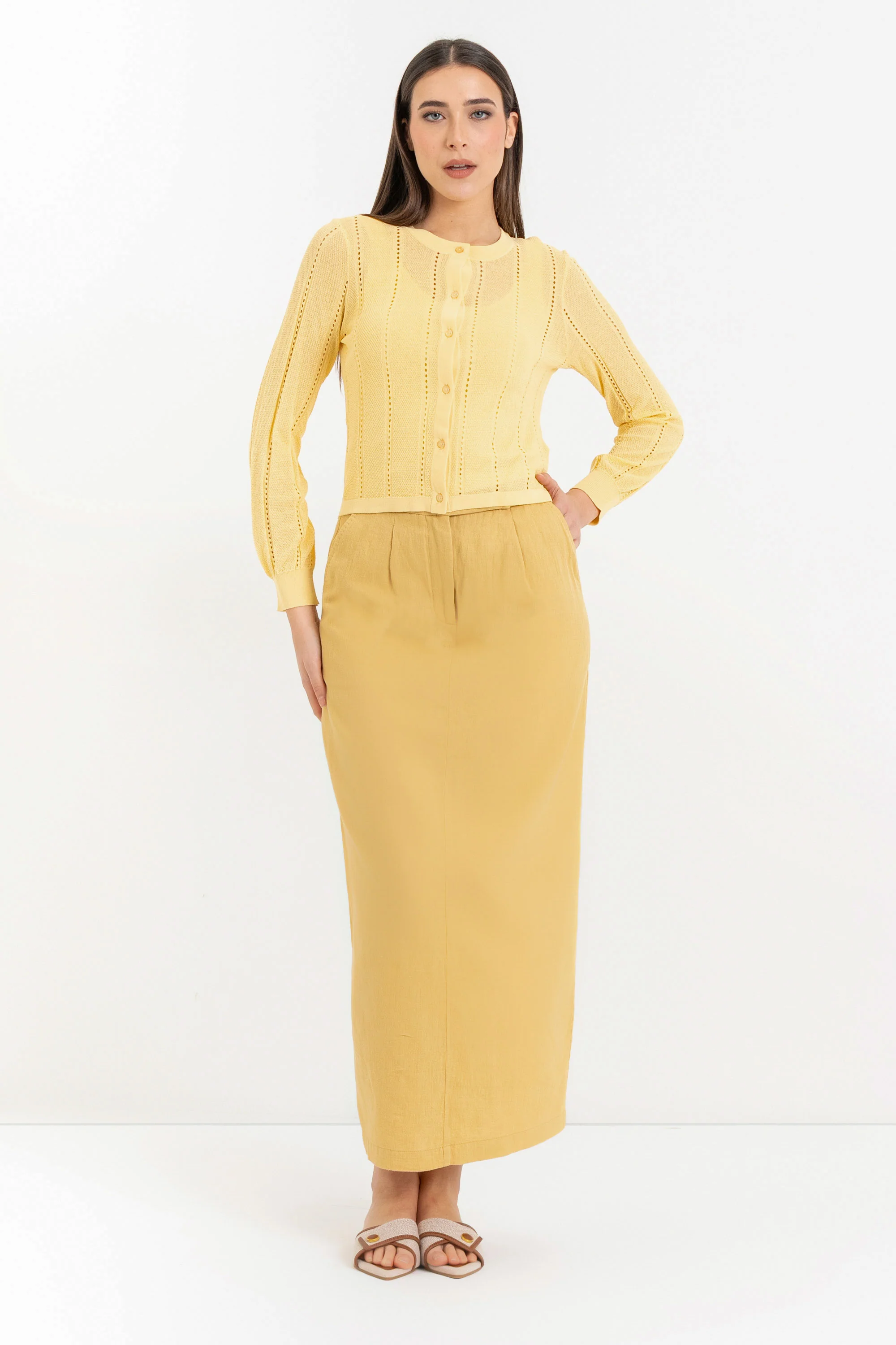 Maglia cardigan con scollo tondo - Maglia Cardigan M/L KALEINACX - Image 2