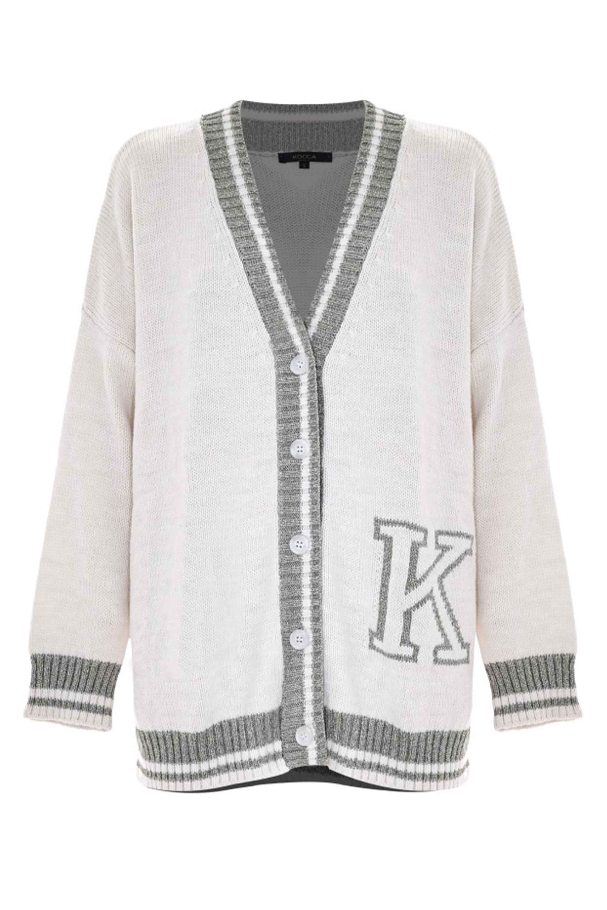 Maglia cardigan stile college - Maglia M/L Ieso - Image 5