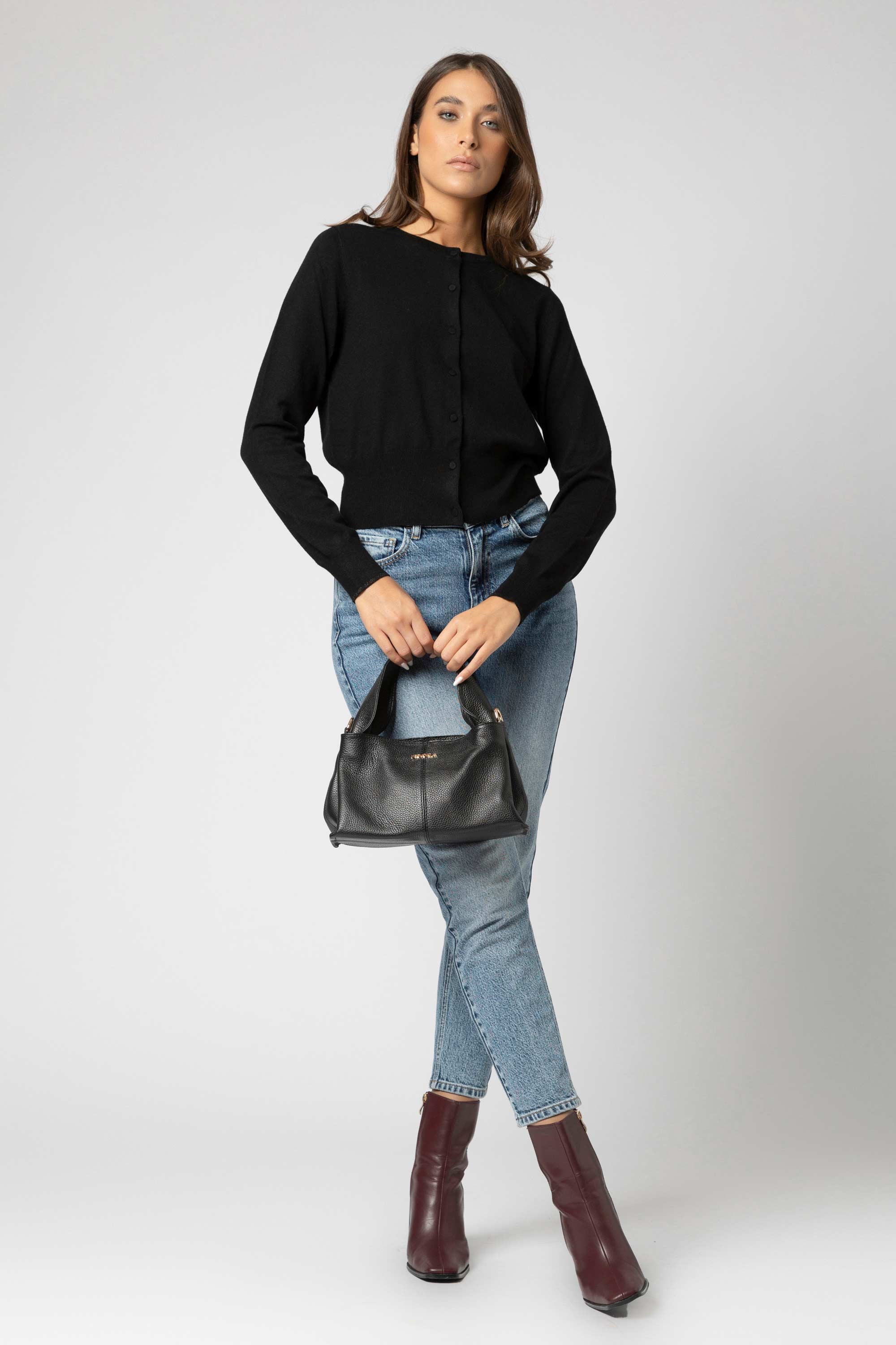 Maglia cardigan stile minimal - Maglia Cardigan M/L AGOTAX - Image 10