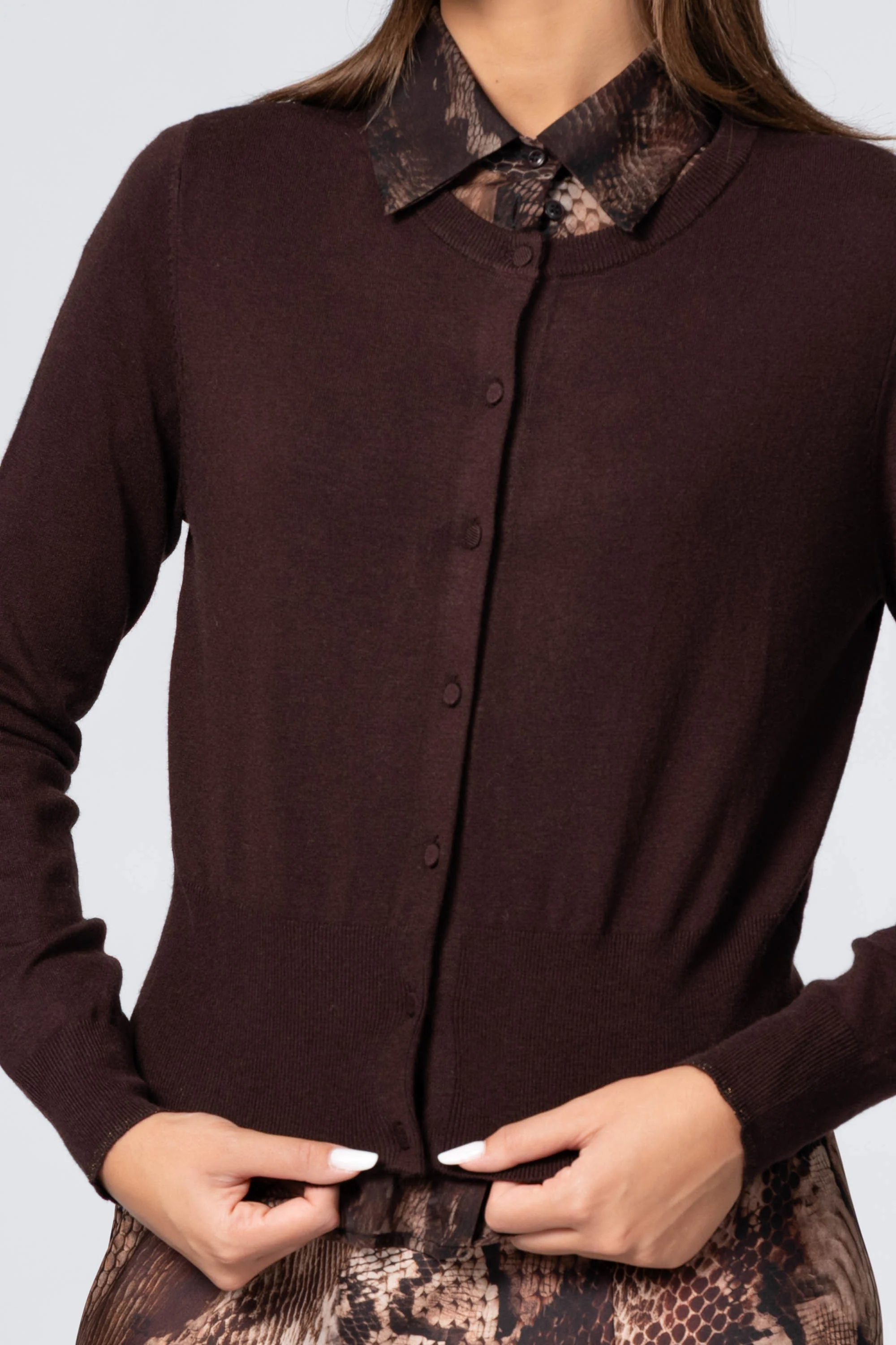 Maglia cardigan stile minimal - Maglia Cardigan M/L AGOTAX - Image 7