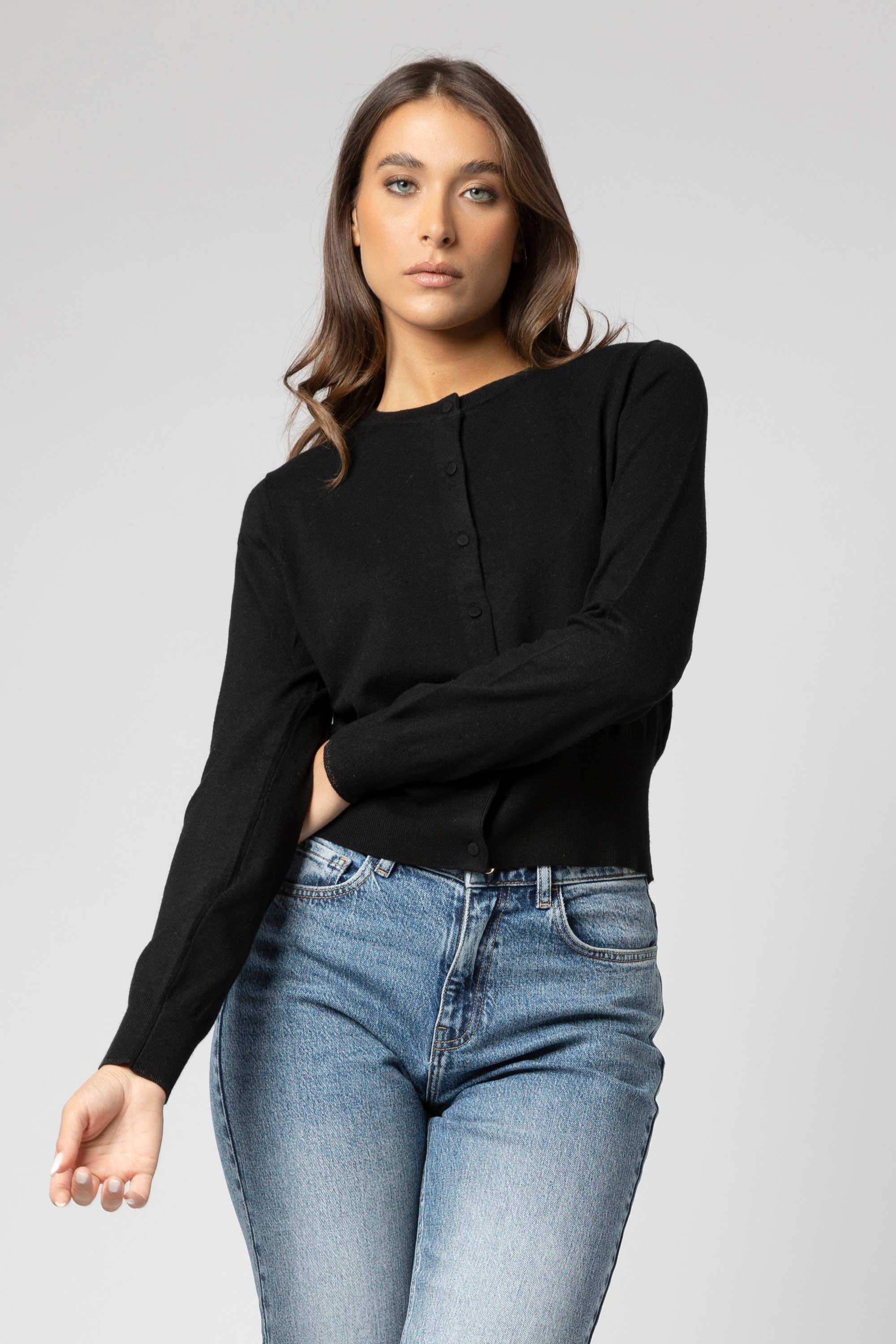 Maglia cardigan stile minimal - Maglia Cardigan M/L AGOTAX - Image 9