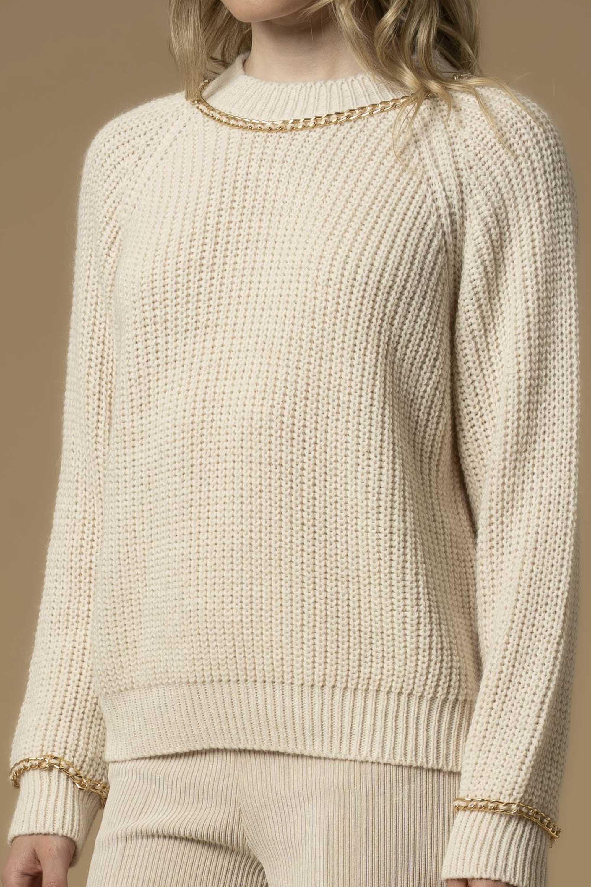 Maglia con catena dorata - Maglia M/L Ienna