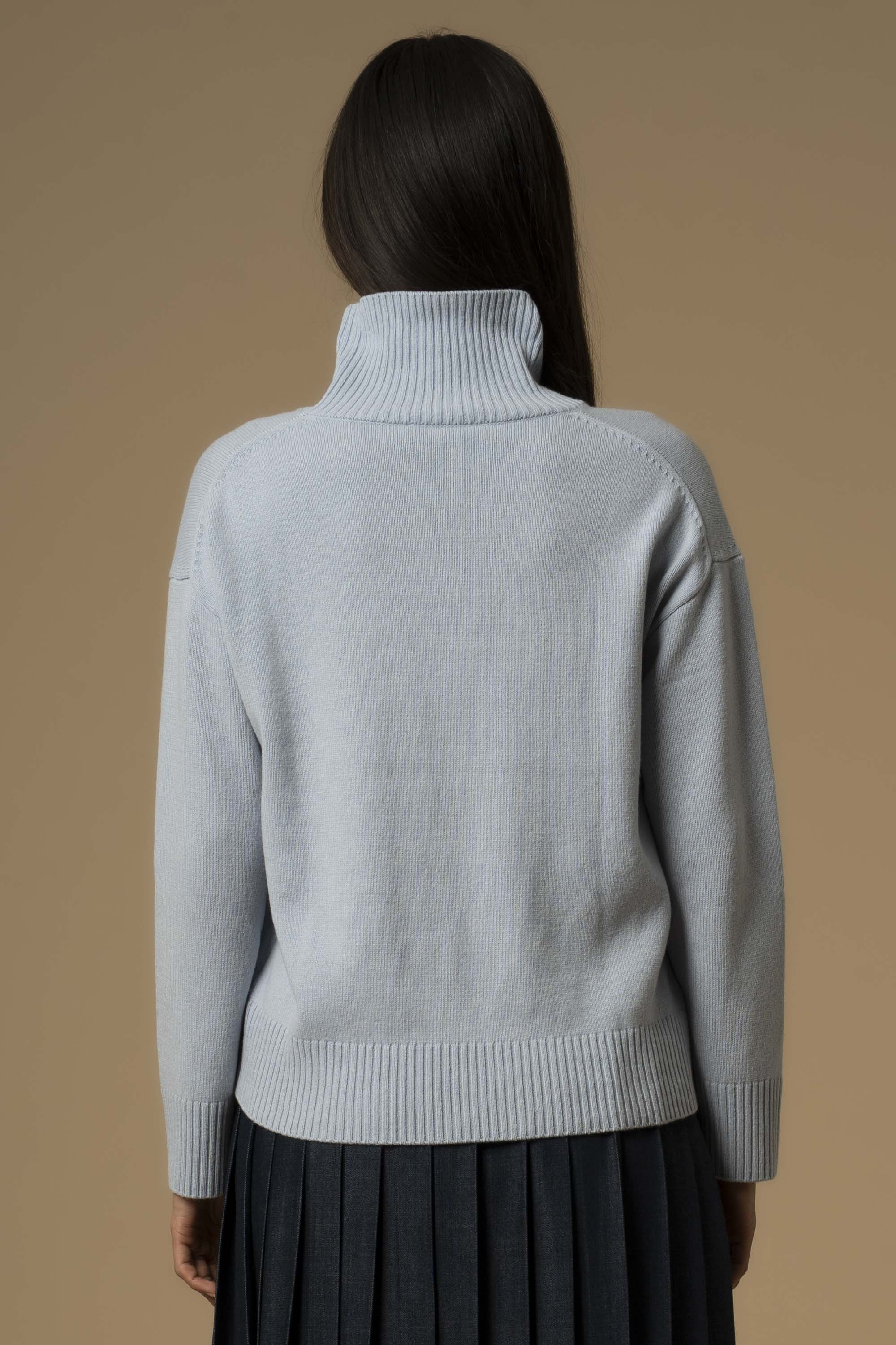 Maglia con collo alto a costine - Maglia M/L Marleen - Image 4