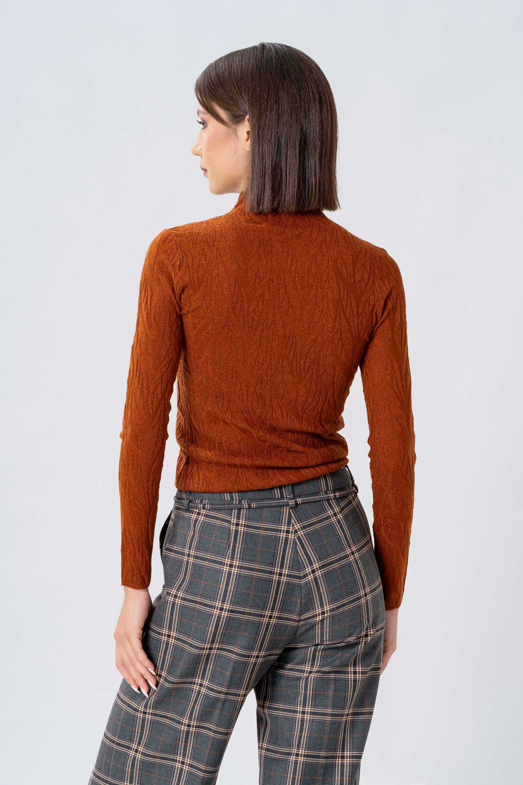 Maglia a collo alto con lavorazione jaquard - MAGLIA M/L ELISEEX - Image 4