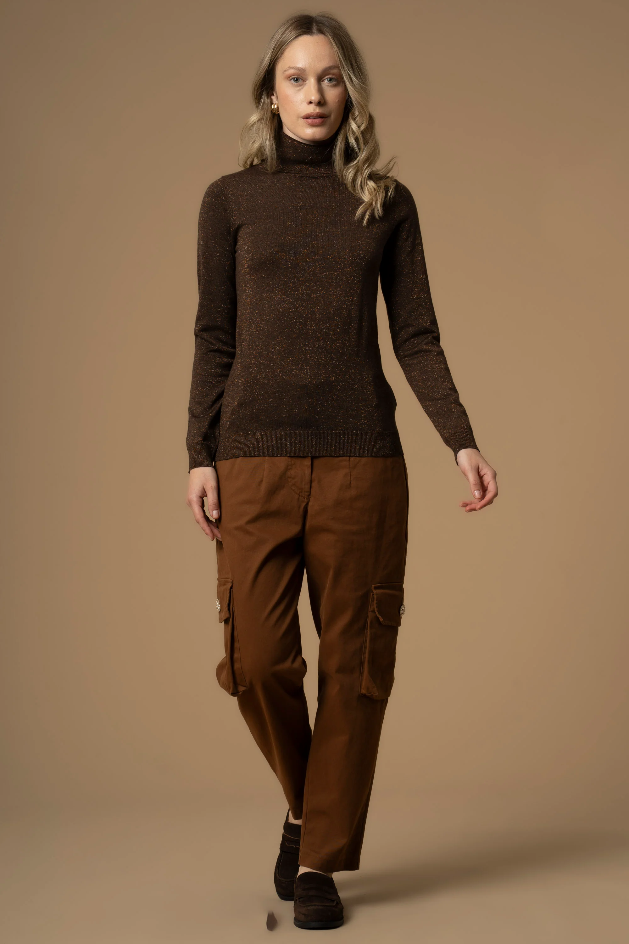 Maglia a collo alto in lurex - Maglia M/L Mauricia - Image 7