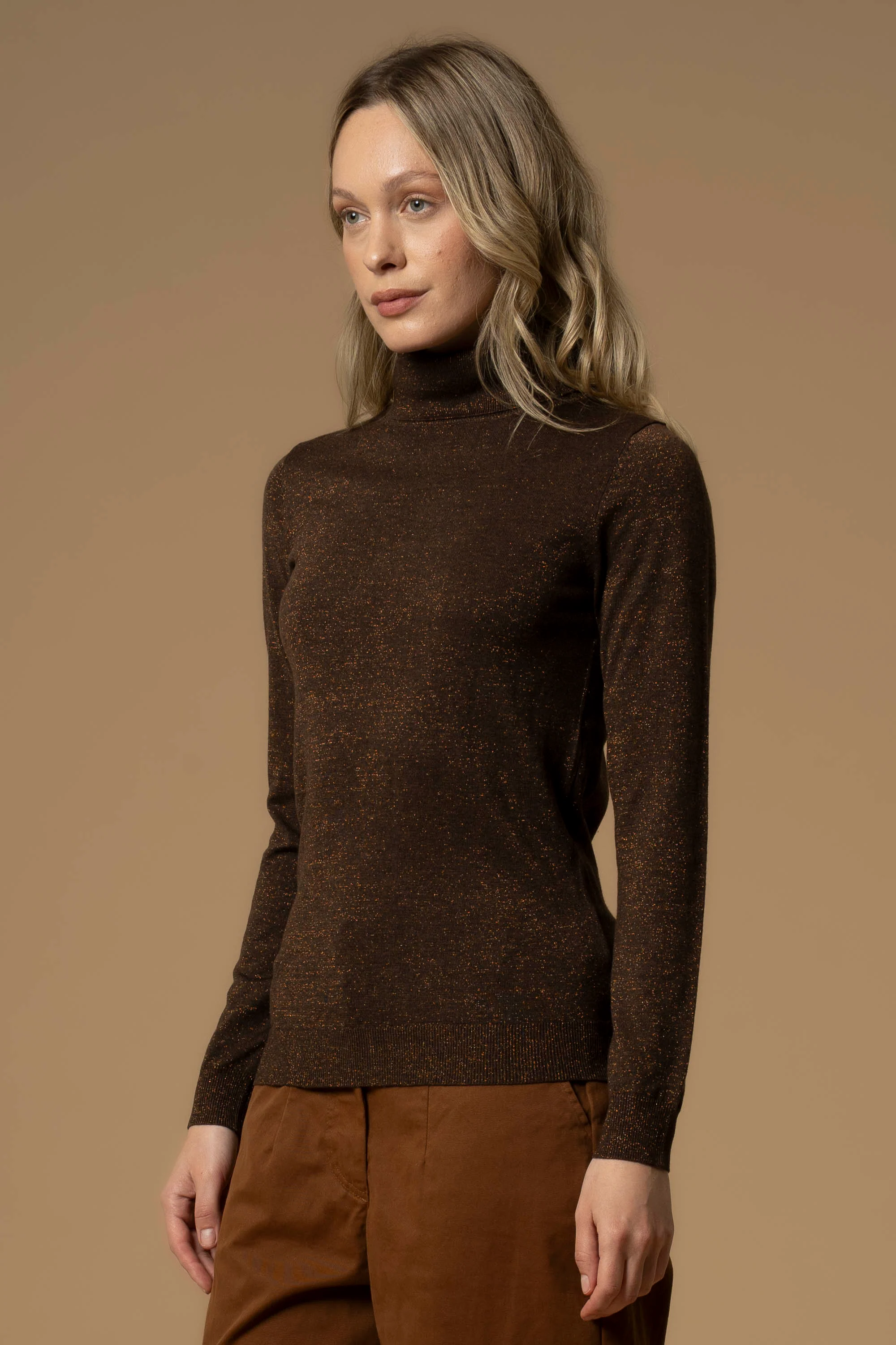 Maglia a collo alto in lurex - Maglia M/L Mauricia - Image 8