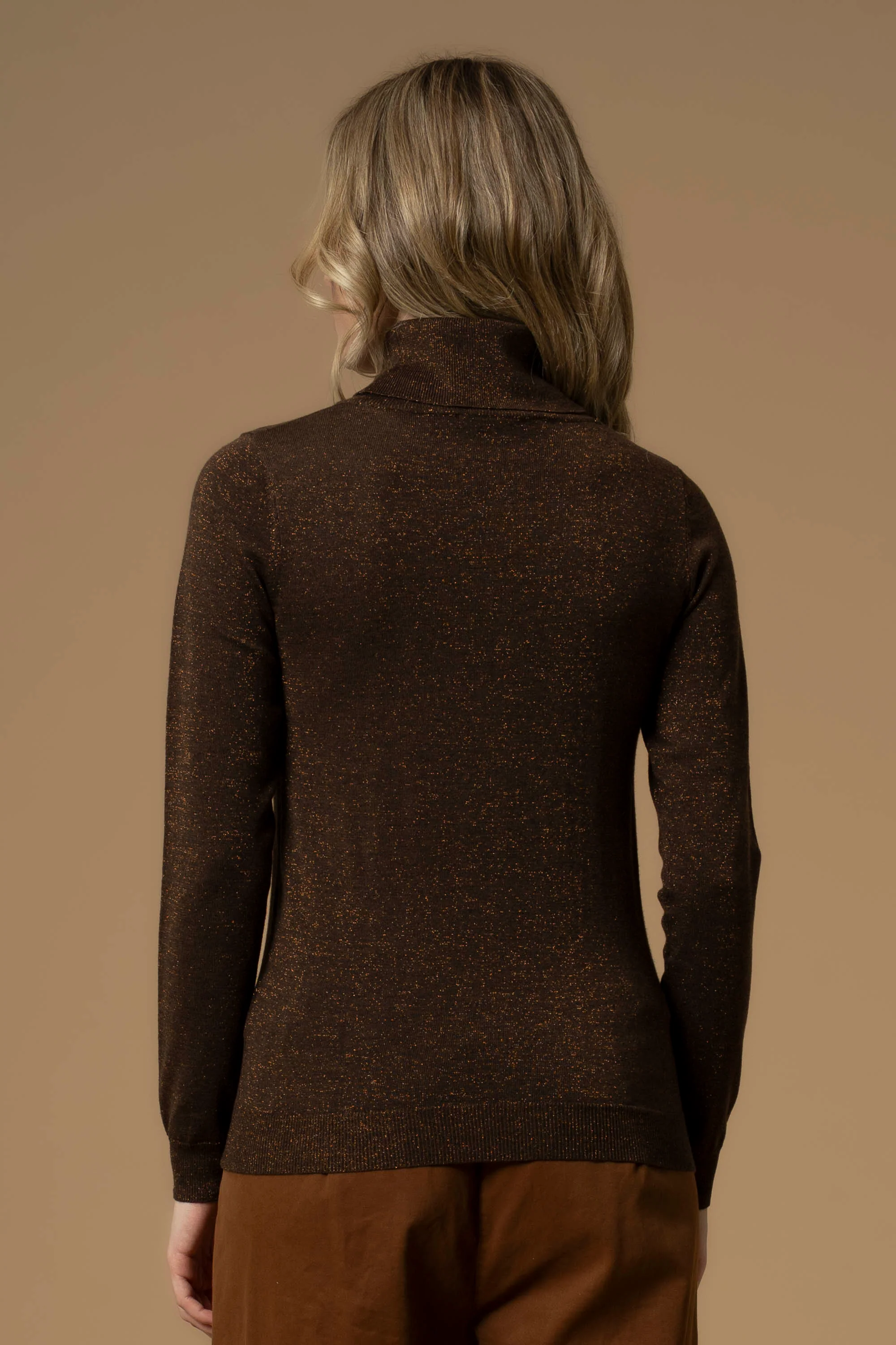 Maglia a collo alto in lurex - Maglia M/L Mauricia - Image 9