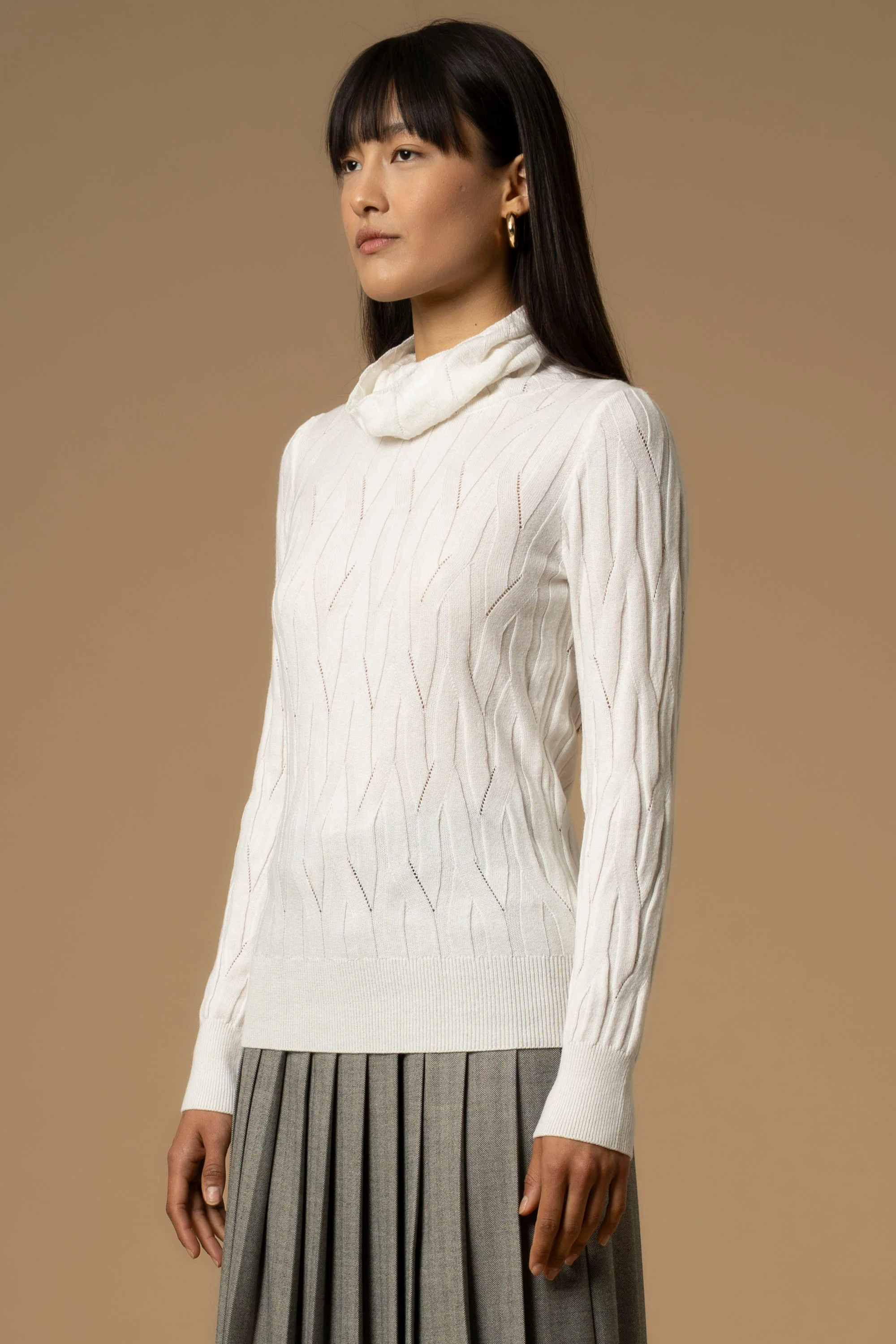 Maglia con collo alto morbido - Maglia M/L Dasio - Image 2